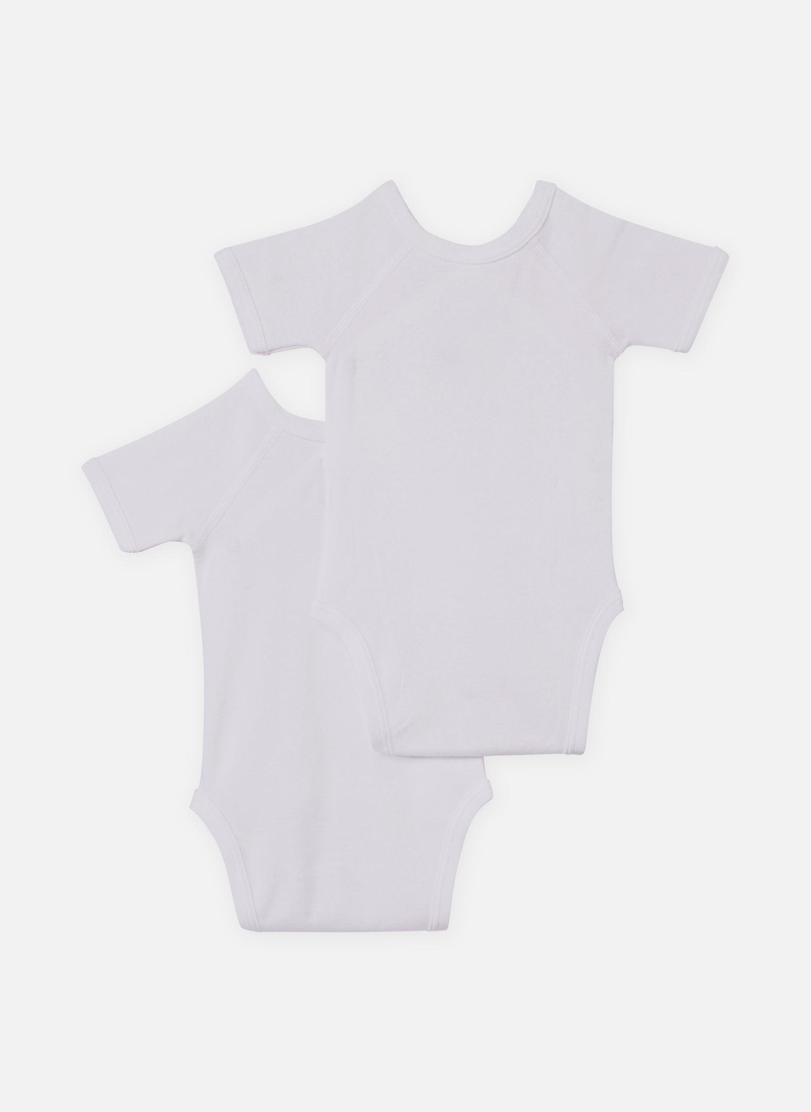 Bodies Lot de 2 Bodies Croisés Manches Courtes blanc Petit Bateau Bodies Lot de 2 Bodies Croisés Manches Courtes blanc BLANC