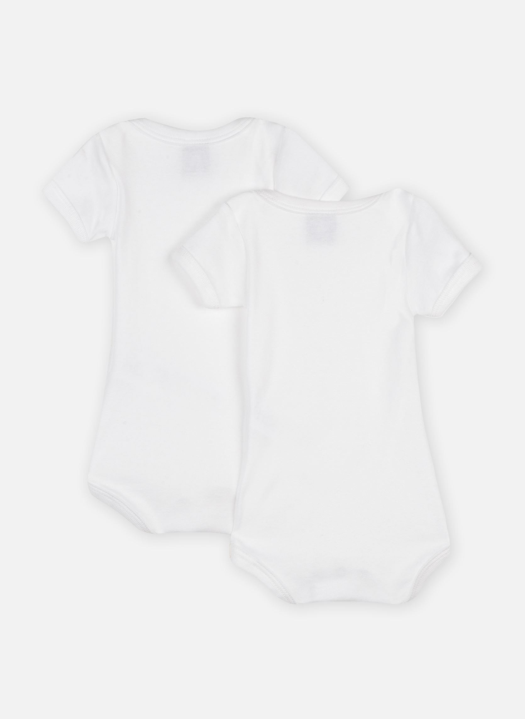 Bodies Lot de 2 Bodies Manches Courtes Unis blanc Petit Bateau Bodies Lot de 2 Bodies Manches Courtes Unis blanc BLANC