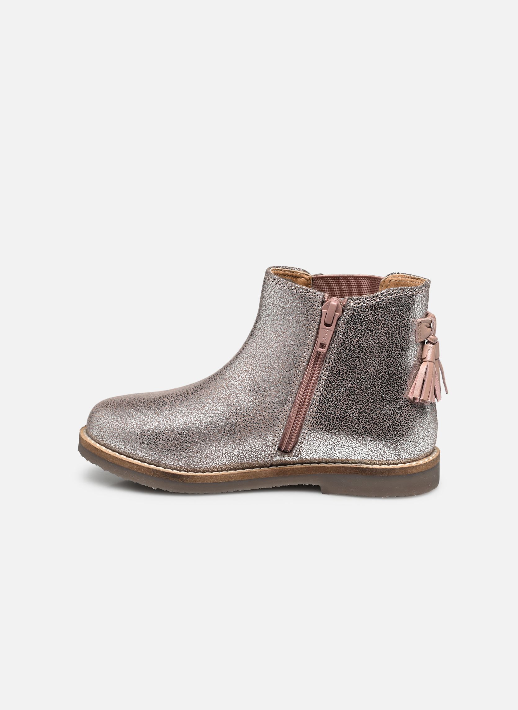 Enkellaarsjes KIARA LEATHER meisjes roze Rose et Martin Enkellaarsjes KIARA LEATHER meisjes roze ROSE MÉTALLISÉ