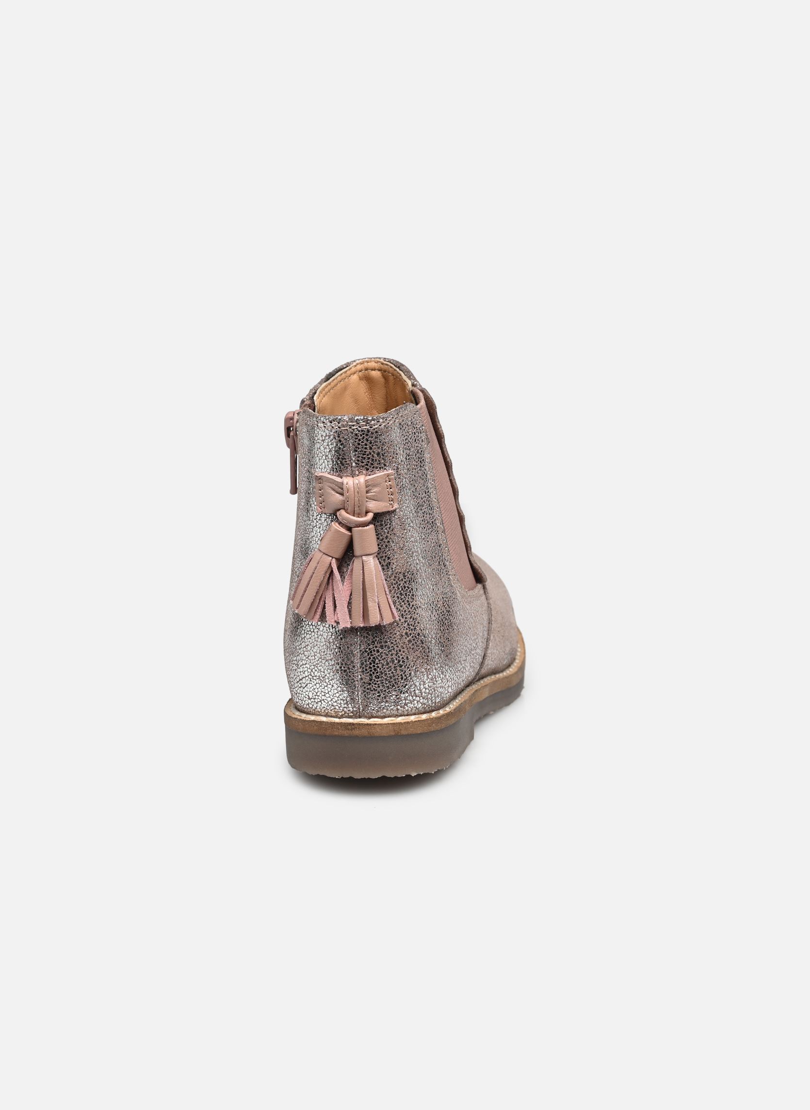 Enkellaarsjes KIARA LEATHER meisjes roze Rose et Martin Enkellaarsjes KIARA LEATHER meisjes roze ROSE MÉTALLISÉ