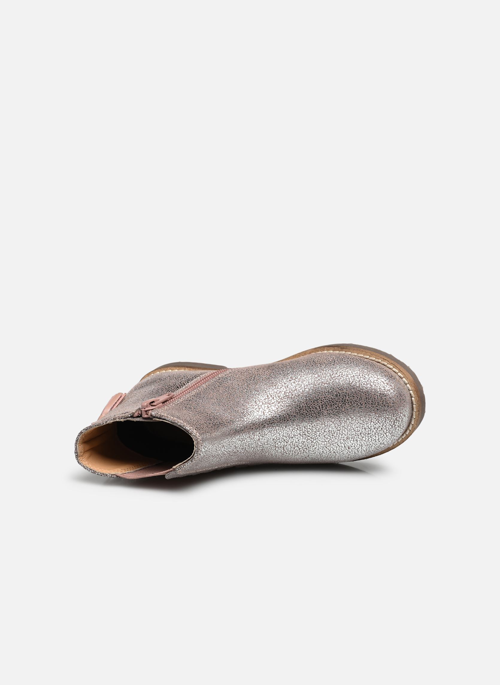 Enkellaarsjes KIARA LEATHER meisjes roze Rose et Martin Enkellaarsjes KIARA LEATHER meisjes roze ROSE MÉTALLISÉ