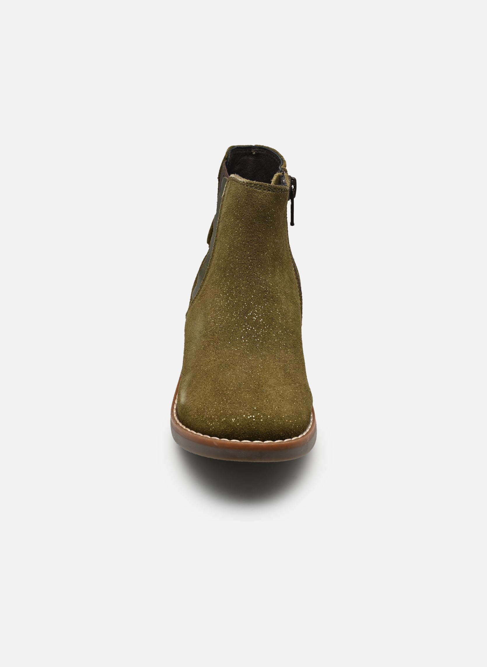 Bottines KIARA LEATHER fille vert Rose et Martin Bottines KIARA LEATHER fille vert Kaki pailleté