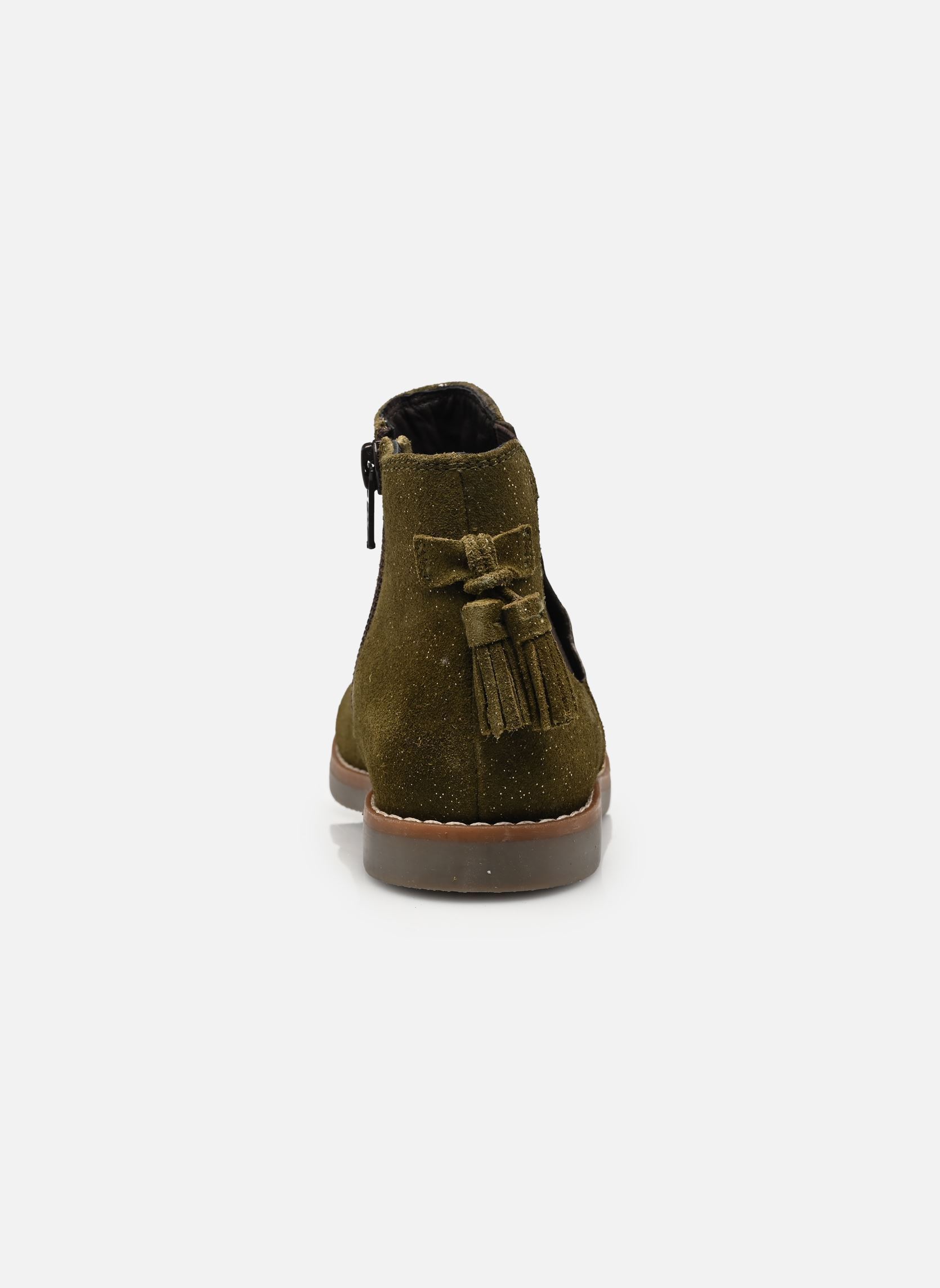 Bottines KIARA LEATHER fille vert Rose et Martin Bottines KIARA LEATHER fille vert Kaki pailleté