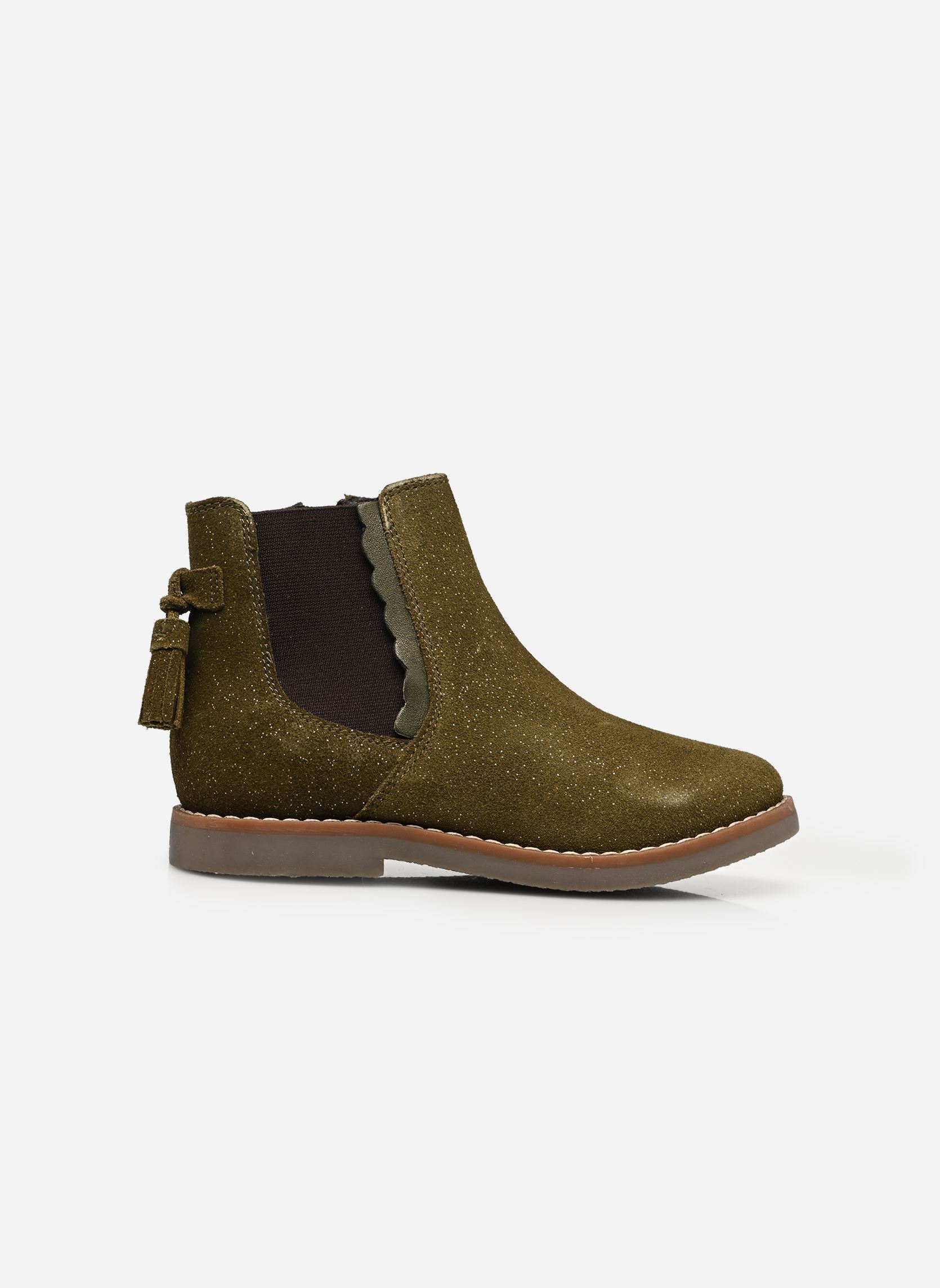 Bottines KIARA LEATHER fille vert Rose et Martin Bottines KIARA LEATHER fille vert Kaki pailleté