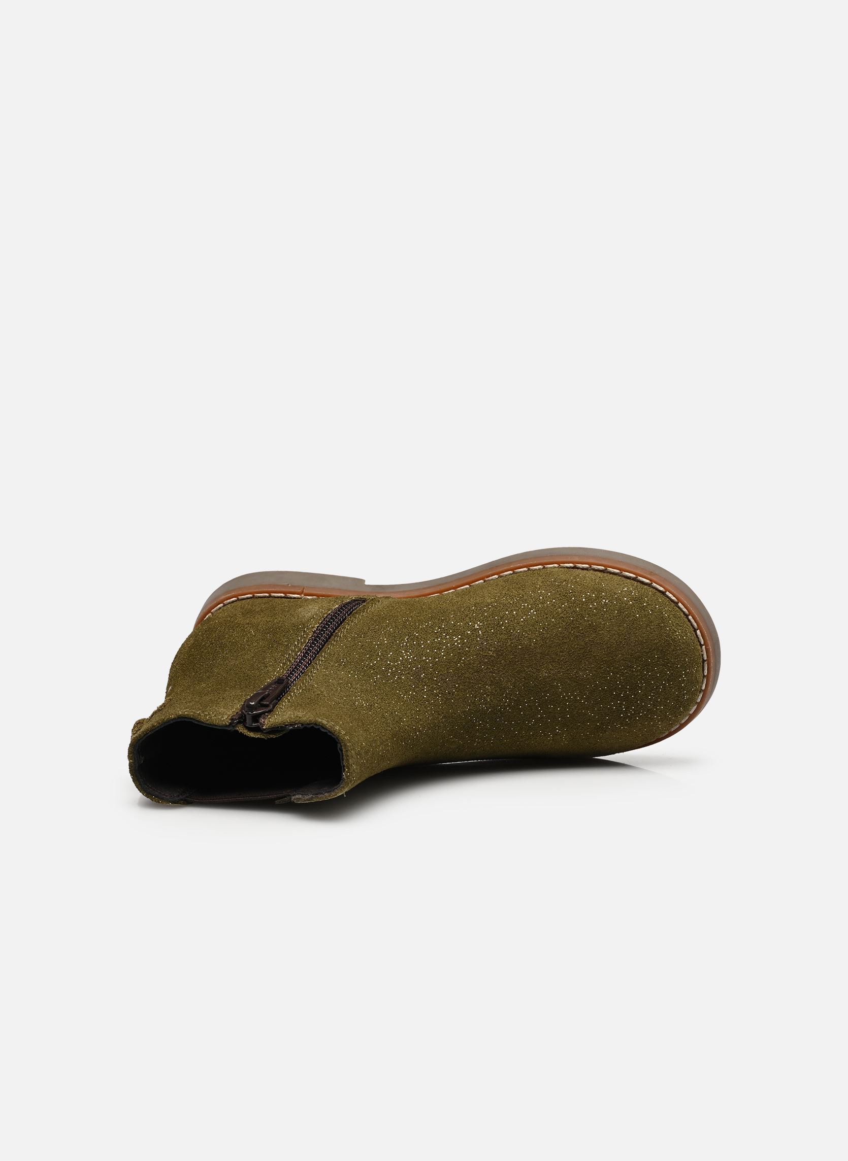 Bottines KIARA LEATHER fille vert Rose et Martin Bottines KIARA LEATHER fille vert Kaki pailleté