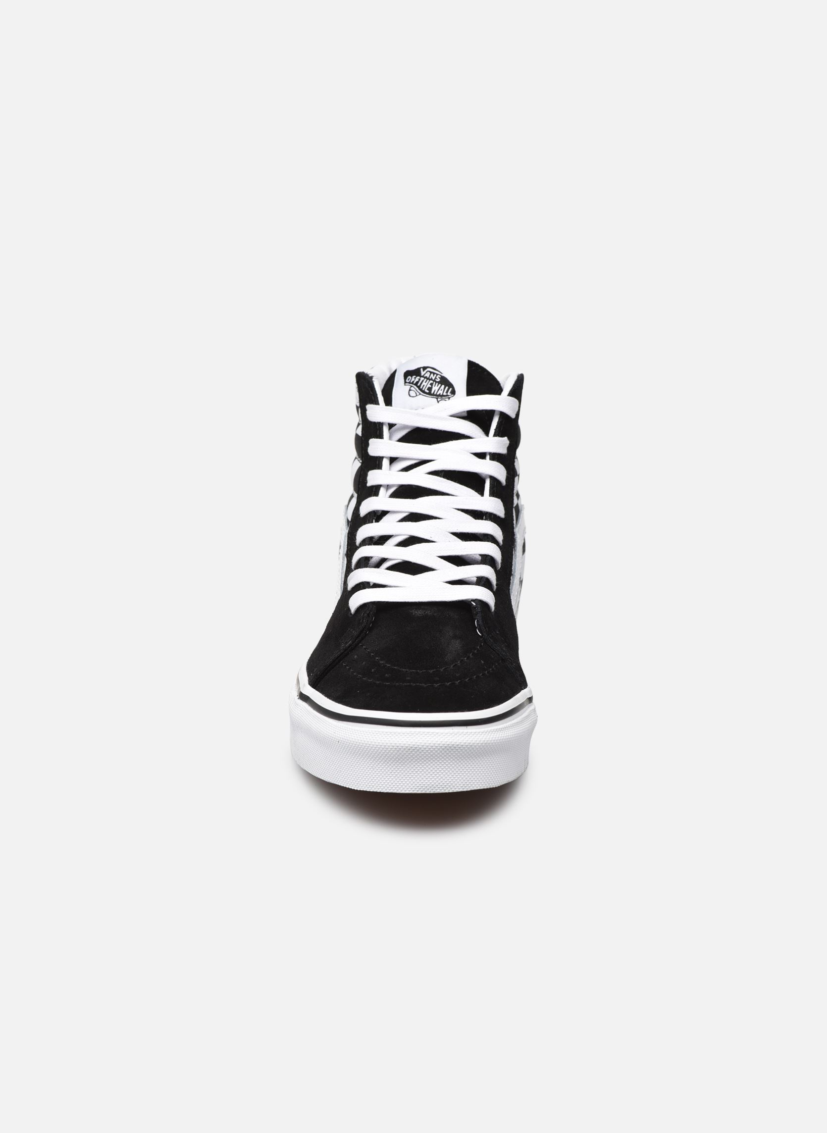 Baskets basses UA SK8-Hi noir Vans Baskets basses UA SK8-Hi noir (CHECKERBOARD) BLK/TR WHT