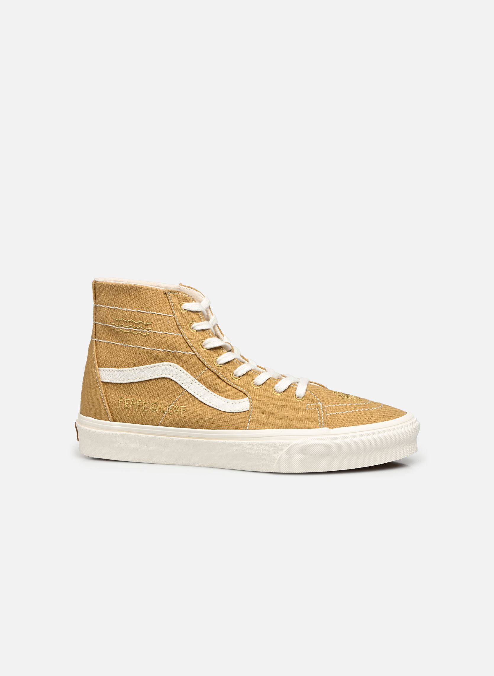 Baskets toile UA SK8-Hi Tapered M homme jaune Vans Baskets toile UA SK8-Hi Tapered M homme jaune (ECO THEORY) MUSTARD GOLD/TRUE