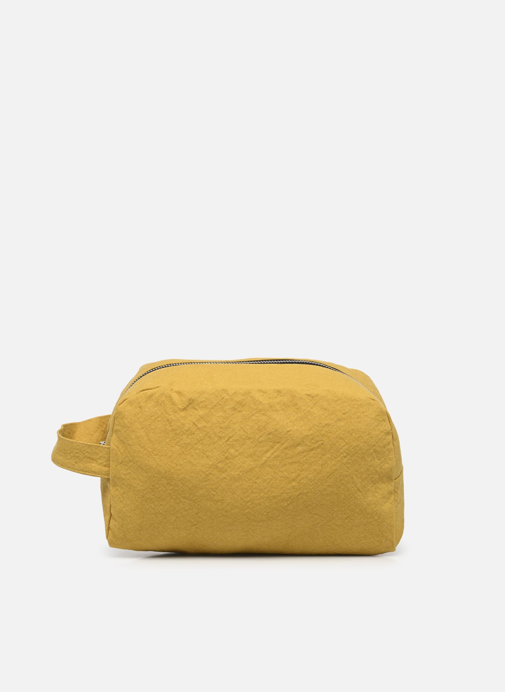 Trousses de toilette Hermel femme jaune RIVE DROITE PARIS Trousses de toilette Hermel femme jaune Moutarde