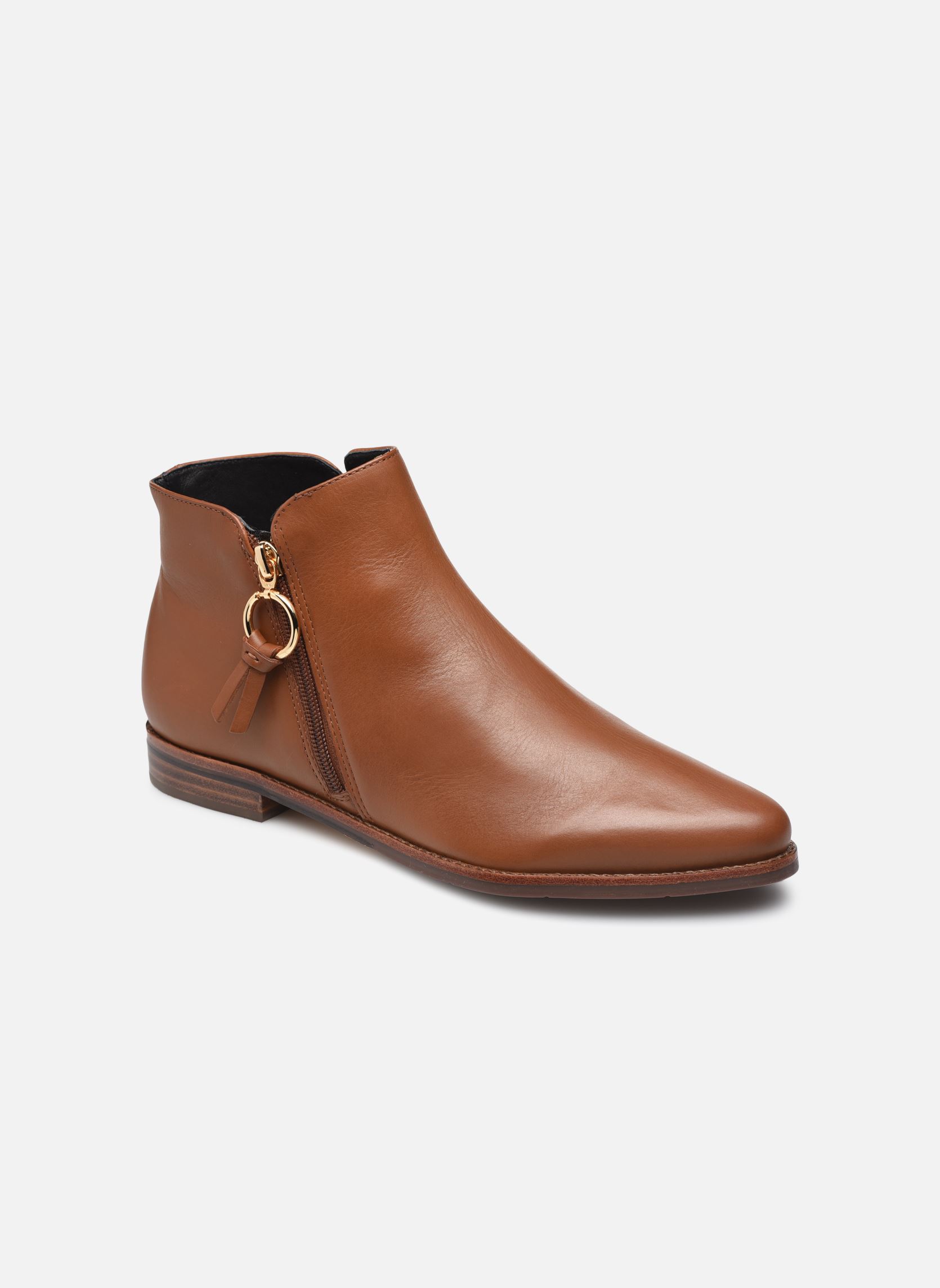 Niedrige Ankle Boots Wala damen braun Georgia Rose Soft Niedrige Ankle Boots Wala damen braun Cognac