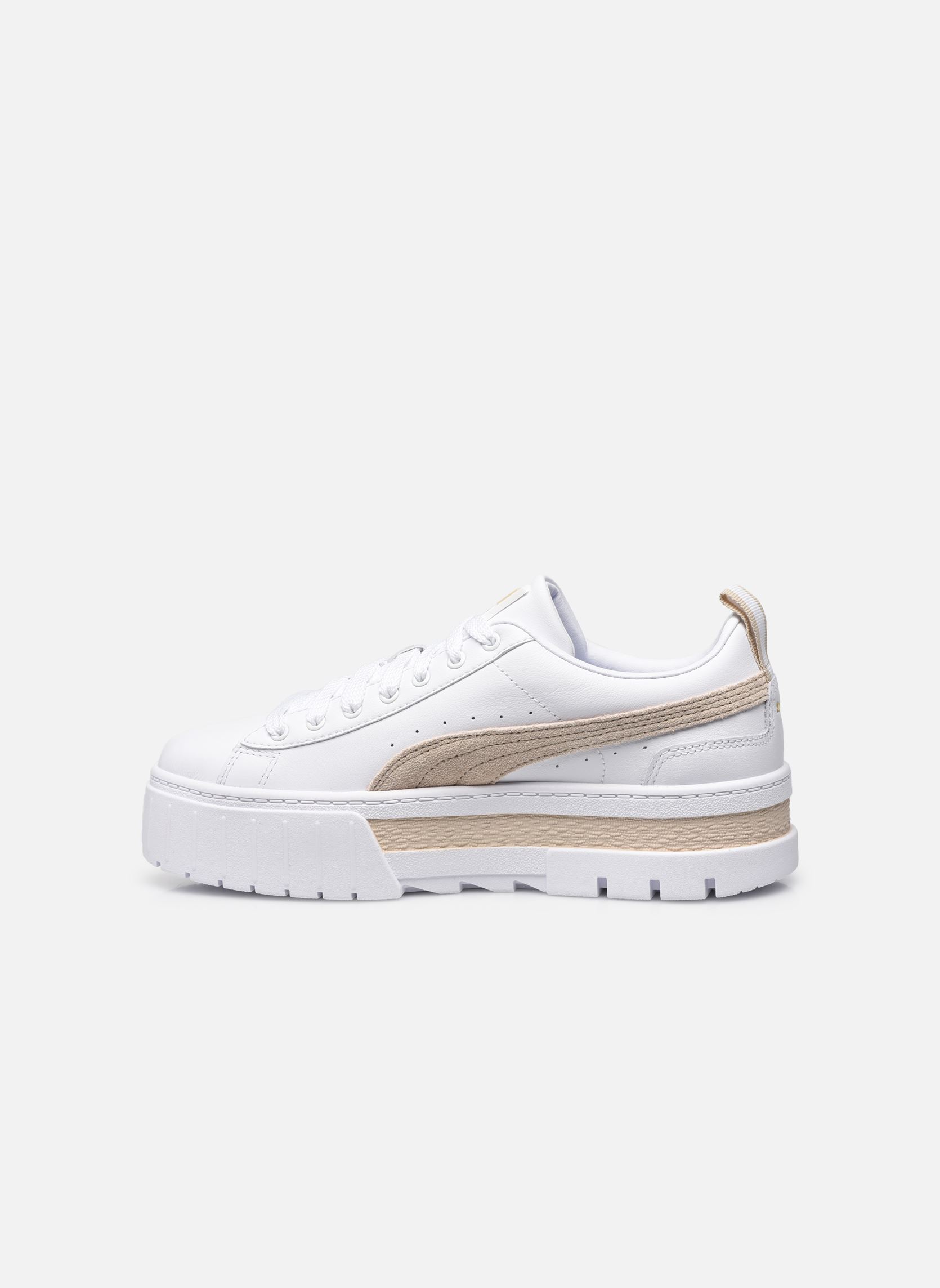 Niedrige Sneaker Mayze Lth Wns damen weiß Puma Niedrige Sneaker Mayze Lth Wns damen weiß PUMA WHITE-PEYOTE