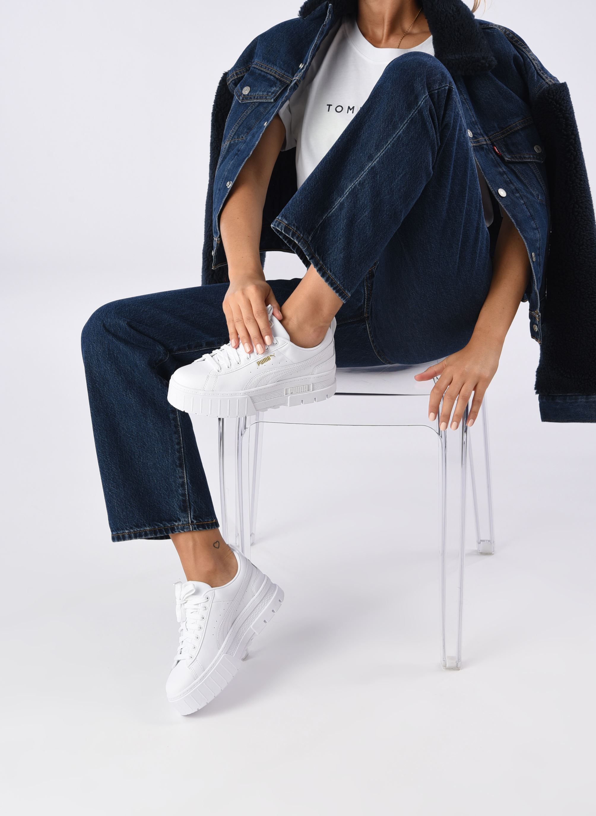 Baskets basses Mayze Classic W femme blanc Puma Baskets basses Mayze Classic W femme blanc PUMA WHITE