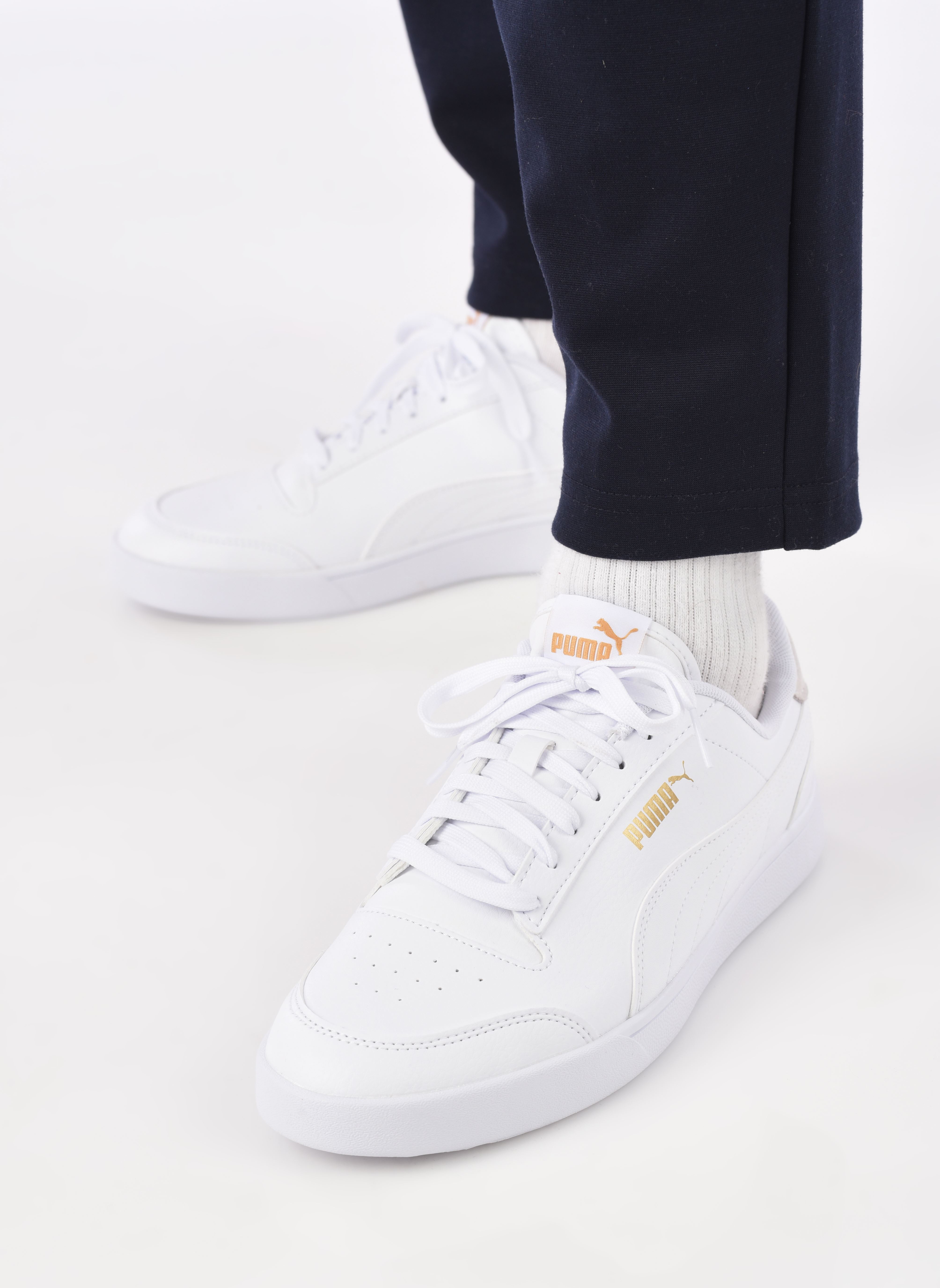 Niedrige Sneaker Puma Shuffle M herren weiß Puma Niedrige Sneaker Puma Shuffle M herren weiß PUMA WHITE-PUMA WHITE-PUMA TEA