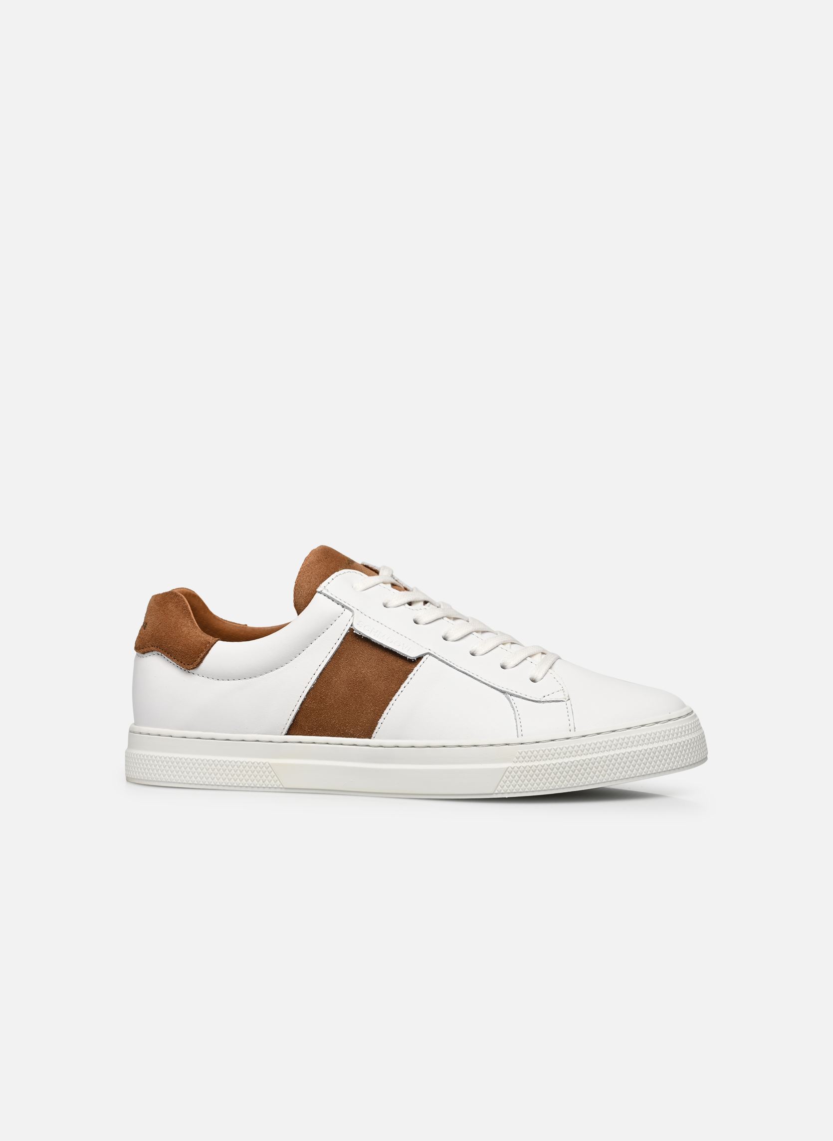 Baskets basses SPARK GANG homme blanc Schmoove Baskets basses SPARK GANG homme blanc WHITE/COGNAC