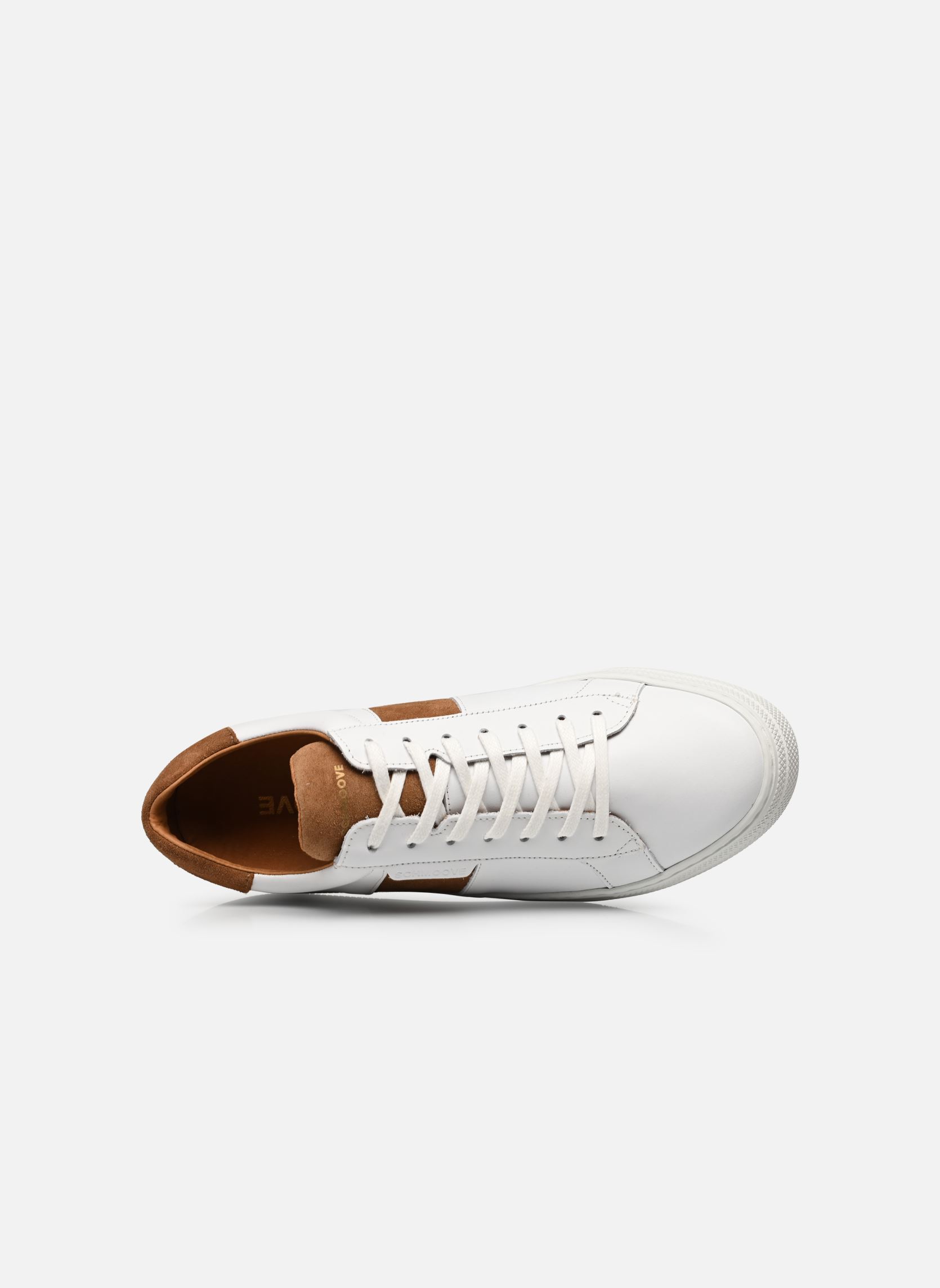 Baskets basses SPARK GANG homme blanc Schmoove Baskets basses SPARK GANG homme blanc WHITE/COGNAC