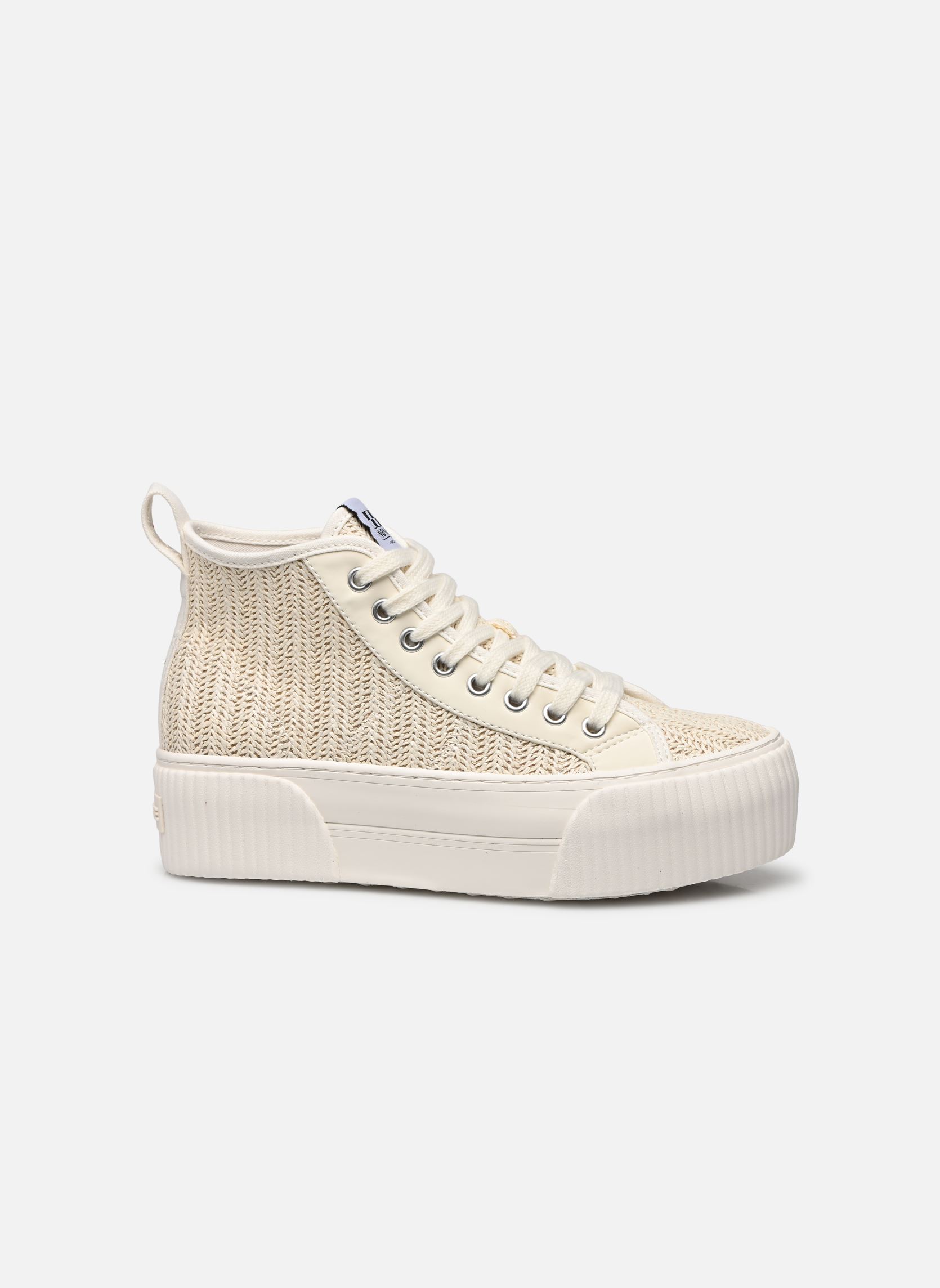 Hoge sneakers IRON MID dames beige No Name Hoge sneakers IRON MID dames beige NATURAL