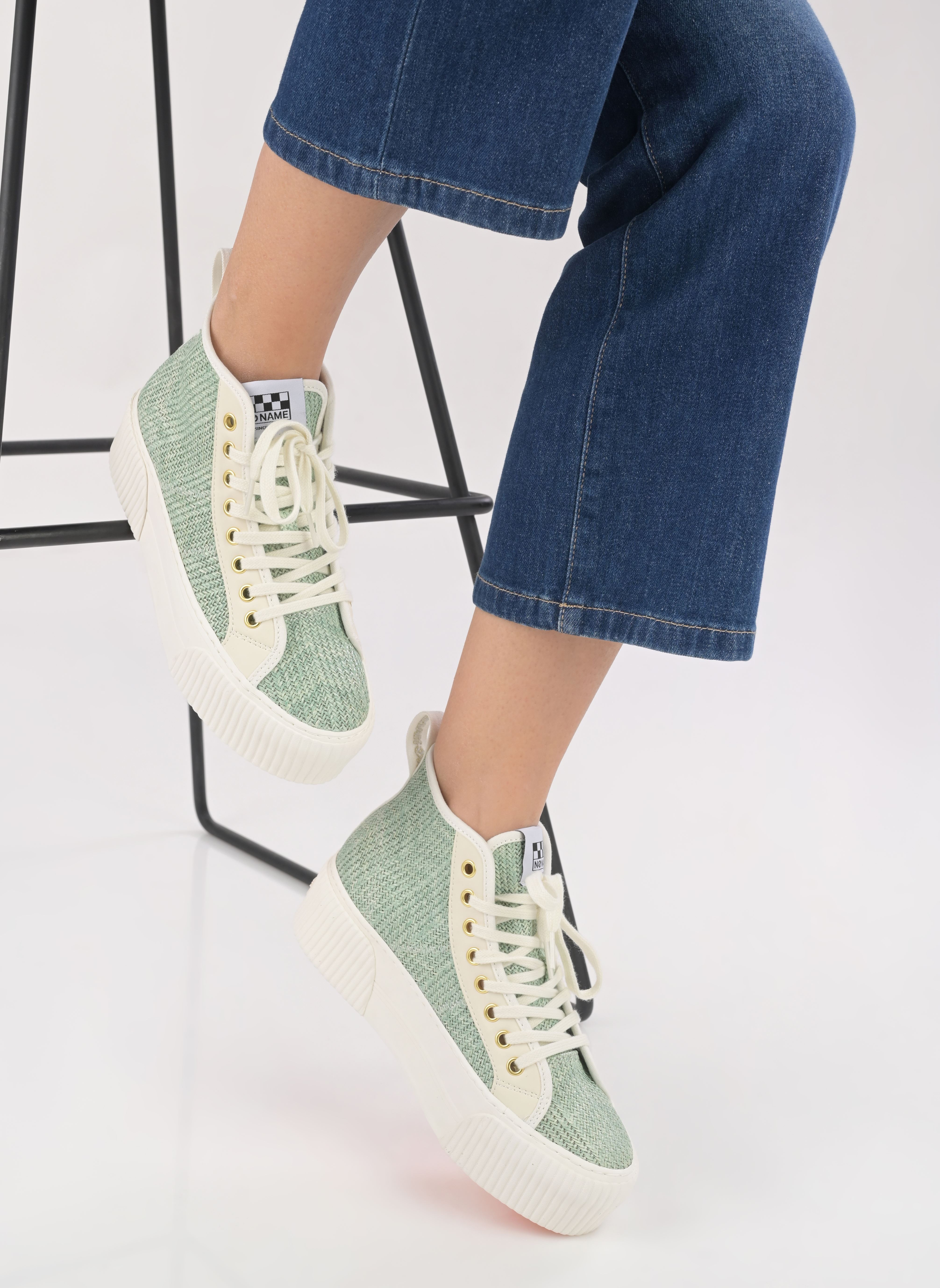 Baskets montantes IRON MID femme vert No Name Baskets montantes IRON MID femme vert JADE