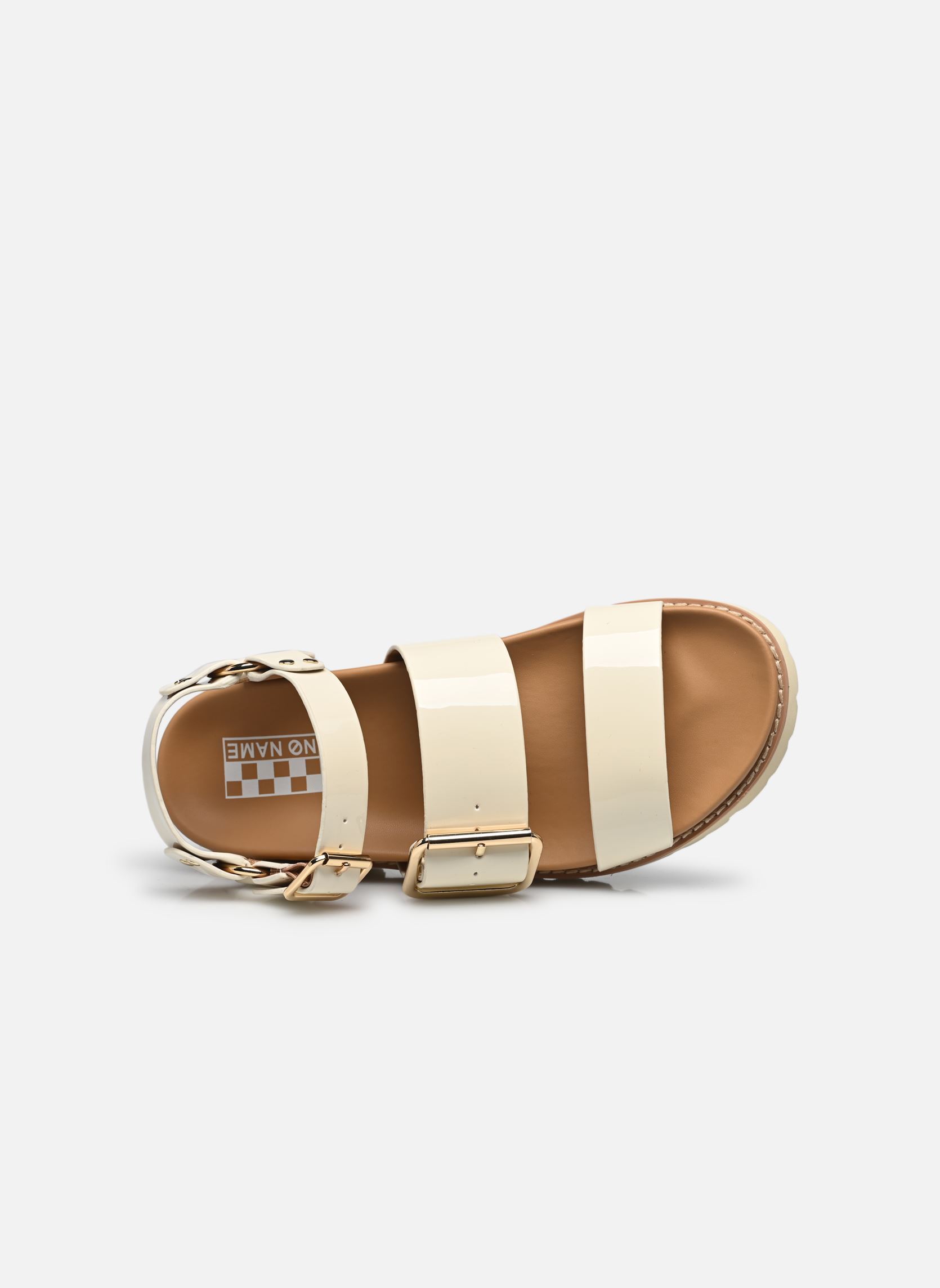 Sandali con zeppa e plateau June Ankle donna beige No Name Sandali con zeppa e plateau June Ankle donna beige DOVE