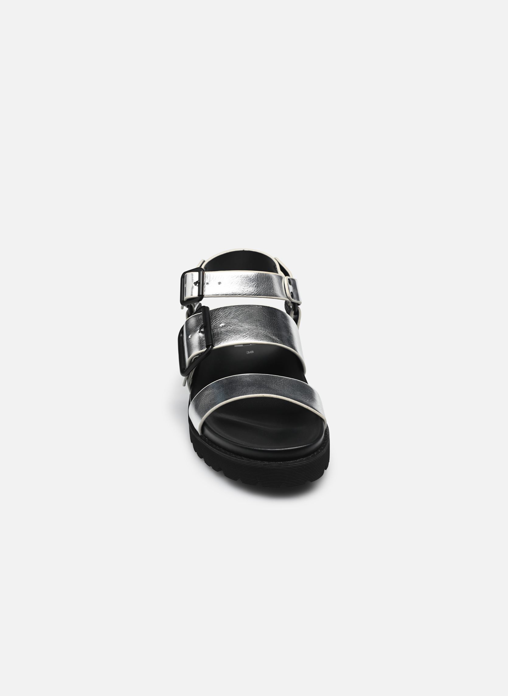 Sandali con zeppa e plateau June Ankle donna argento No Name Sandali con zeppa e plateau June Ankle donna argento SILVER 2