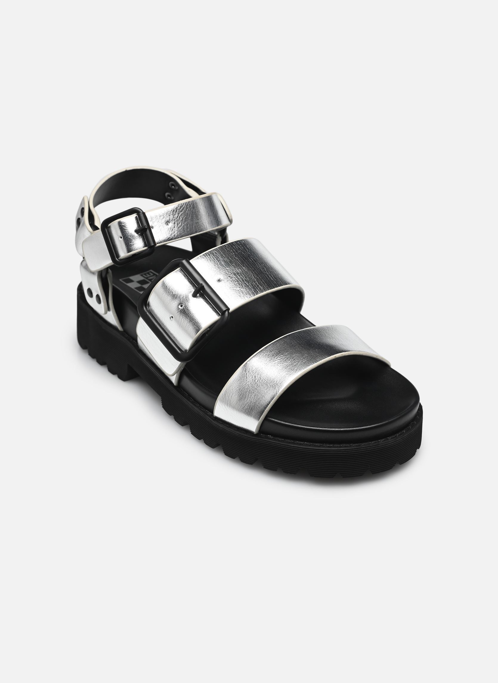Sandali con zeppa e plateau June Ankle donna argento No Name Sandali con zeppa e plateau June Ankle donna argento SILVER 2
