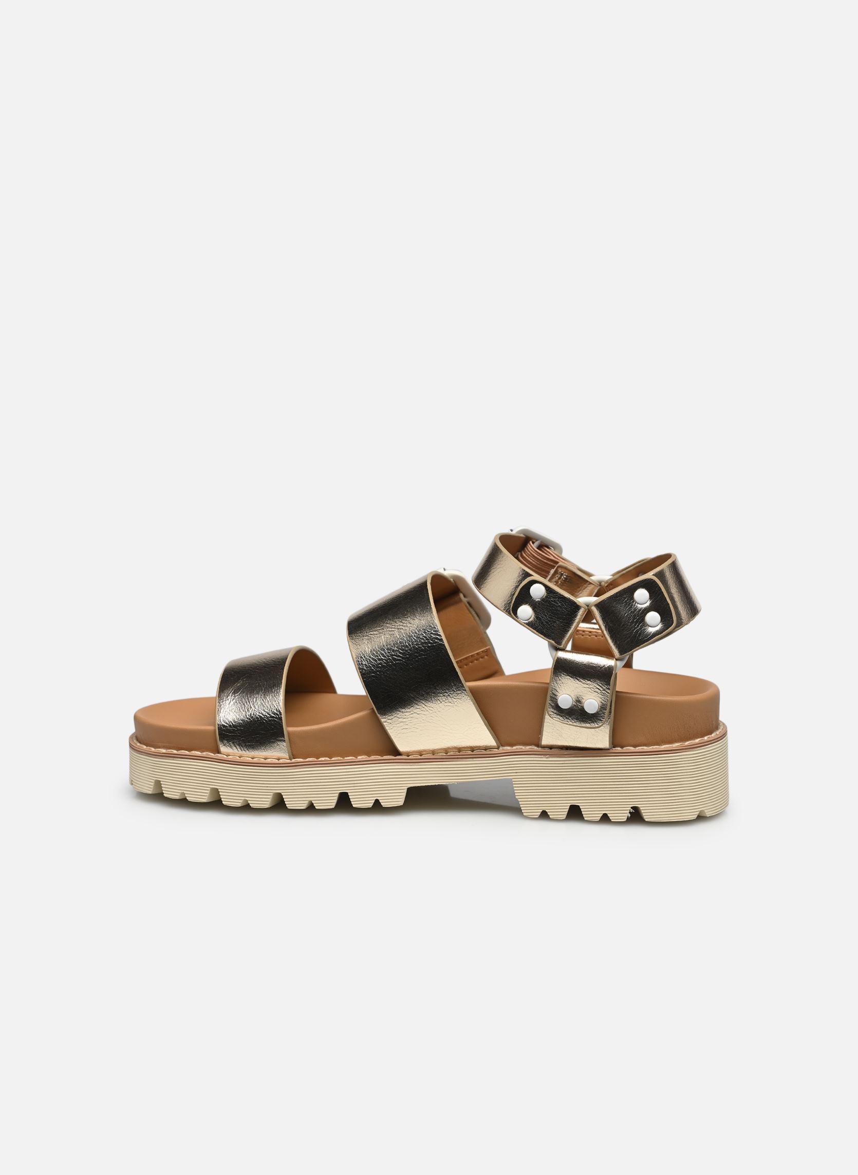 Sandalias y plataformas de cuña June Ankle mujer oro y bronce No Name Sandalias y plataformas de cuña June Ankle mujer oro y bronce L.GOLD