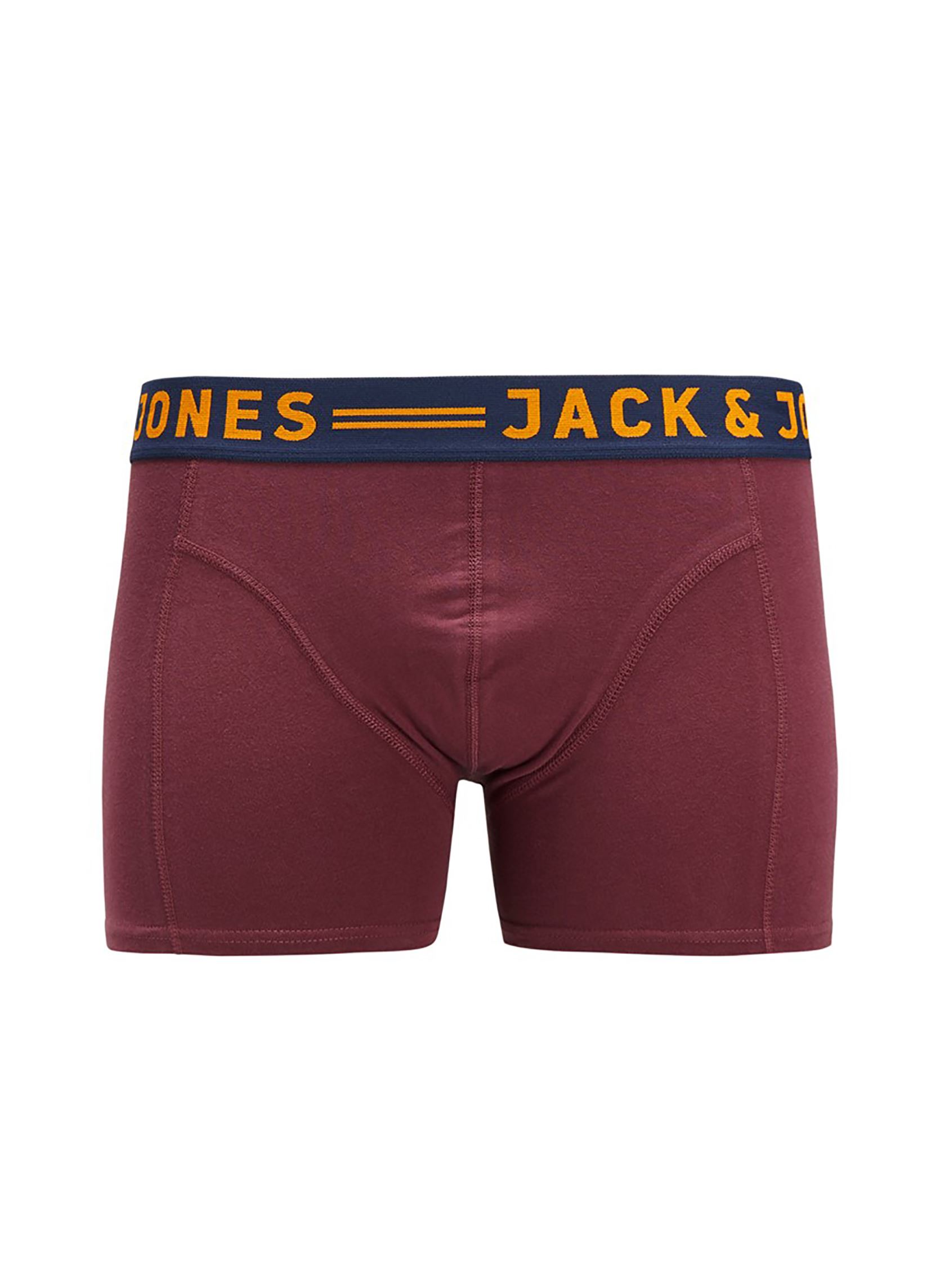 Pantalons Jaclichfield Trunks 3 Pack homme multicolore Jack & Jones Pantalons Jaclichfield Trunks 3 Pack homme multicolore Burgundy