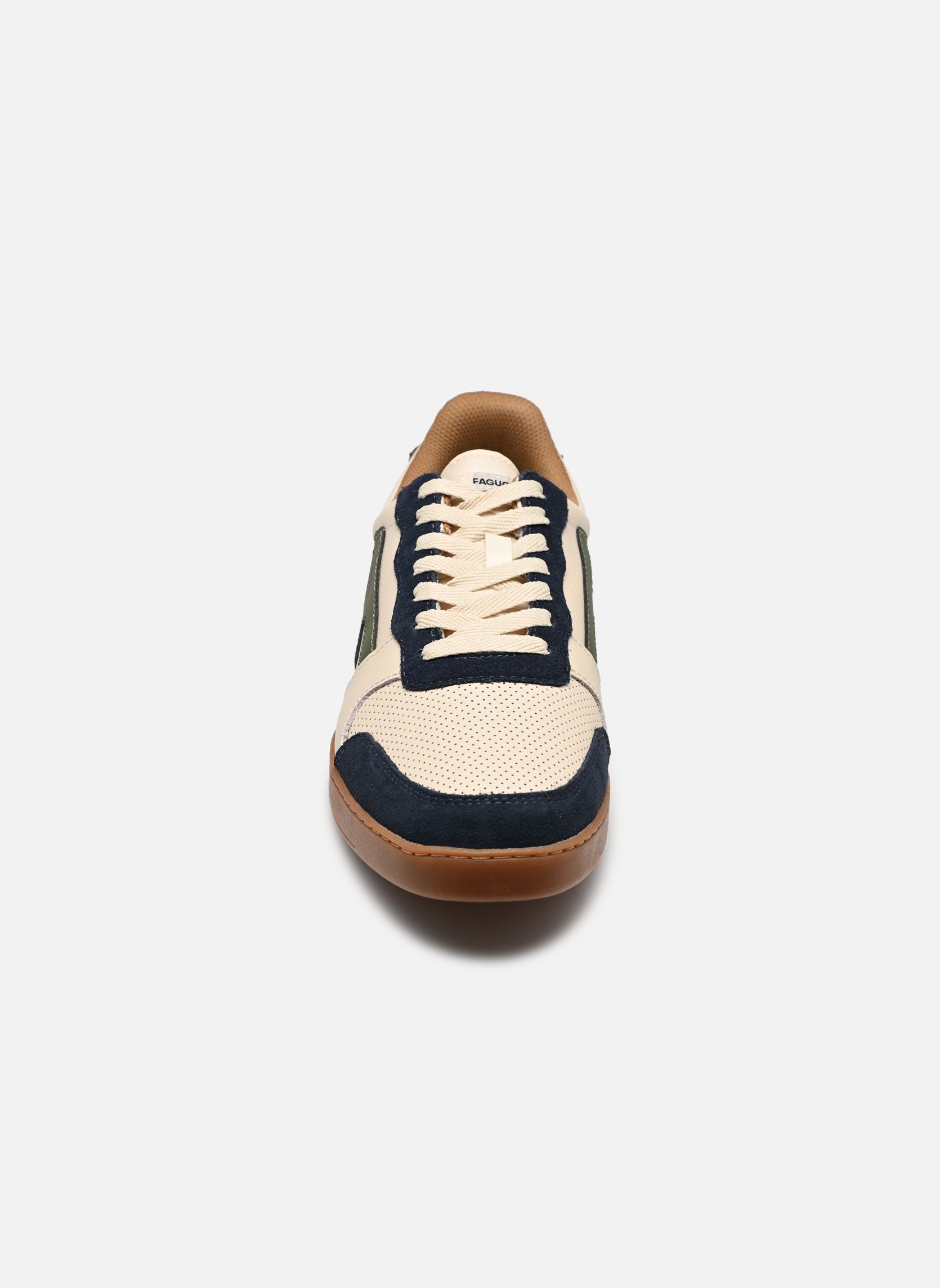 Niedrige Sneaker HAZEL LEATHER SUEDE M herren mehrfarbig Faguo Niedrige Sneaker HAZEL LEATHER SUEDE M herren mehrfarbig ECRU/NAVY/KAKI