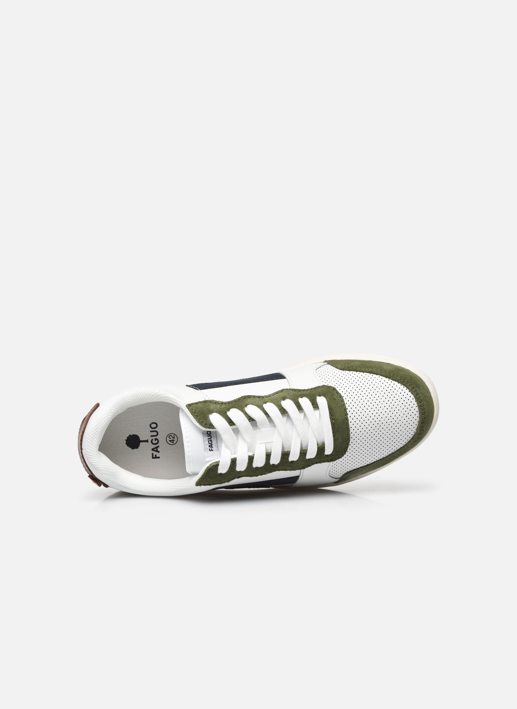 Niedrige Sneaker HAZEL LEATHER SUEDE M herren weiß Faguo Niedrige Sneaker HAZEL LEATHER SUEDE M herren weiß WHI31