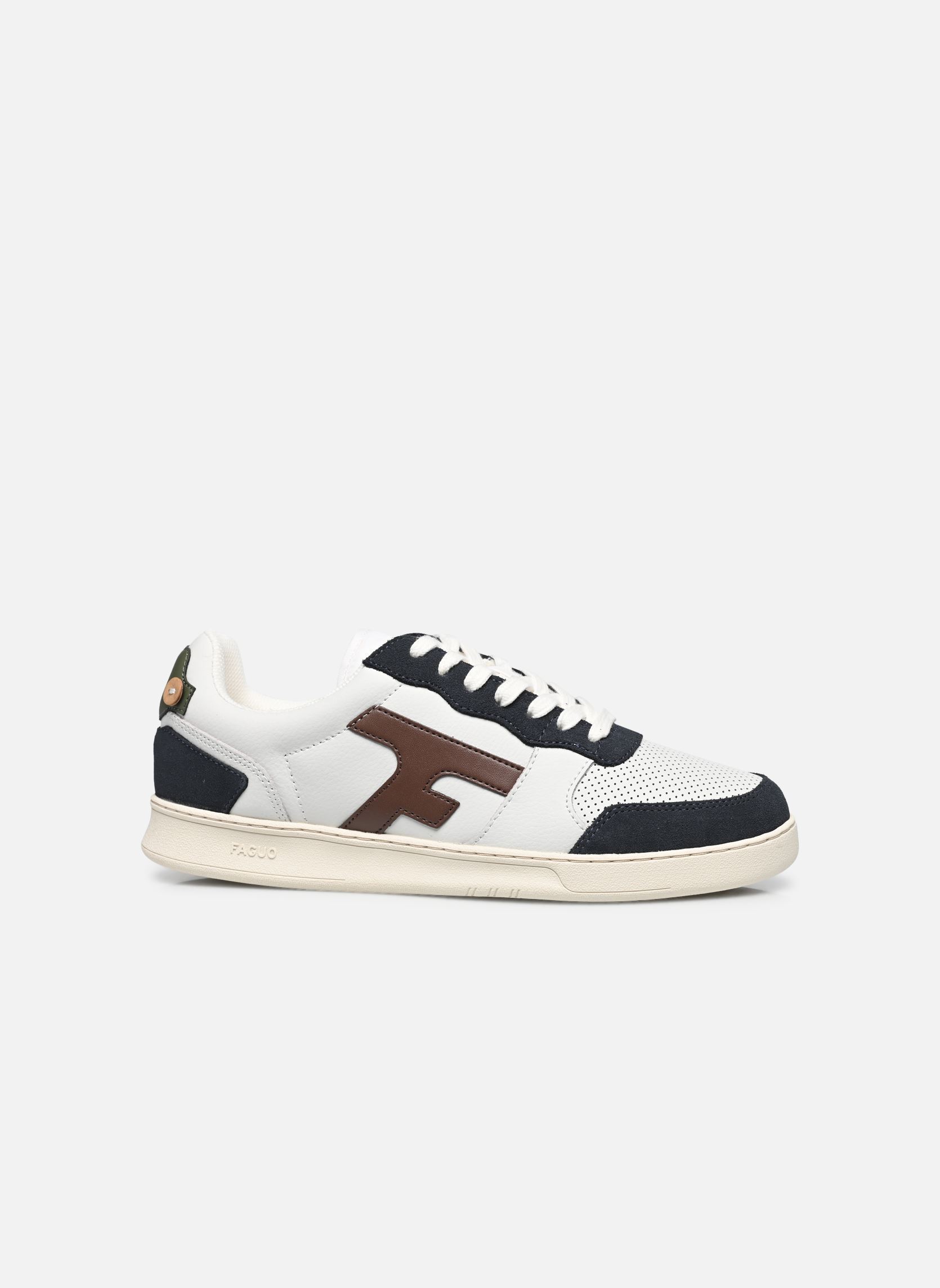 Niedrige Sneaker HAZEL LEATHER SUEDE M herren mehrfarbig Faguo Niedrige Sneaker HAZEL LEATHER SUEDE M herren mehrfarbig WHITE/NAVY