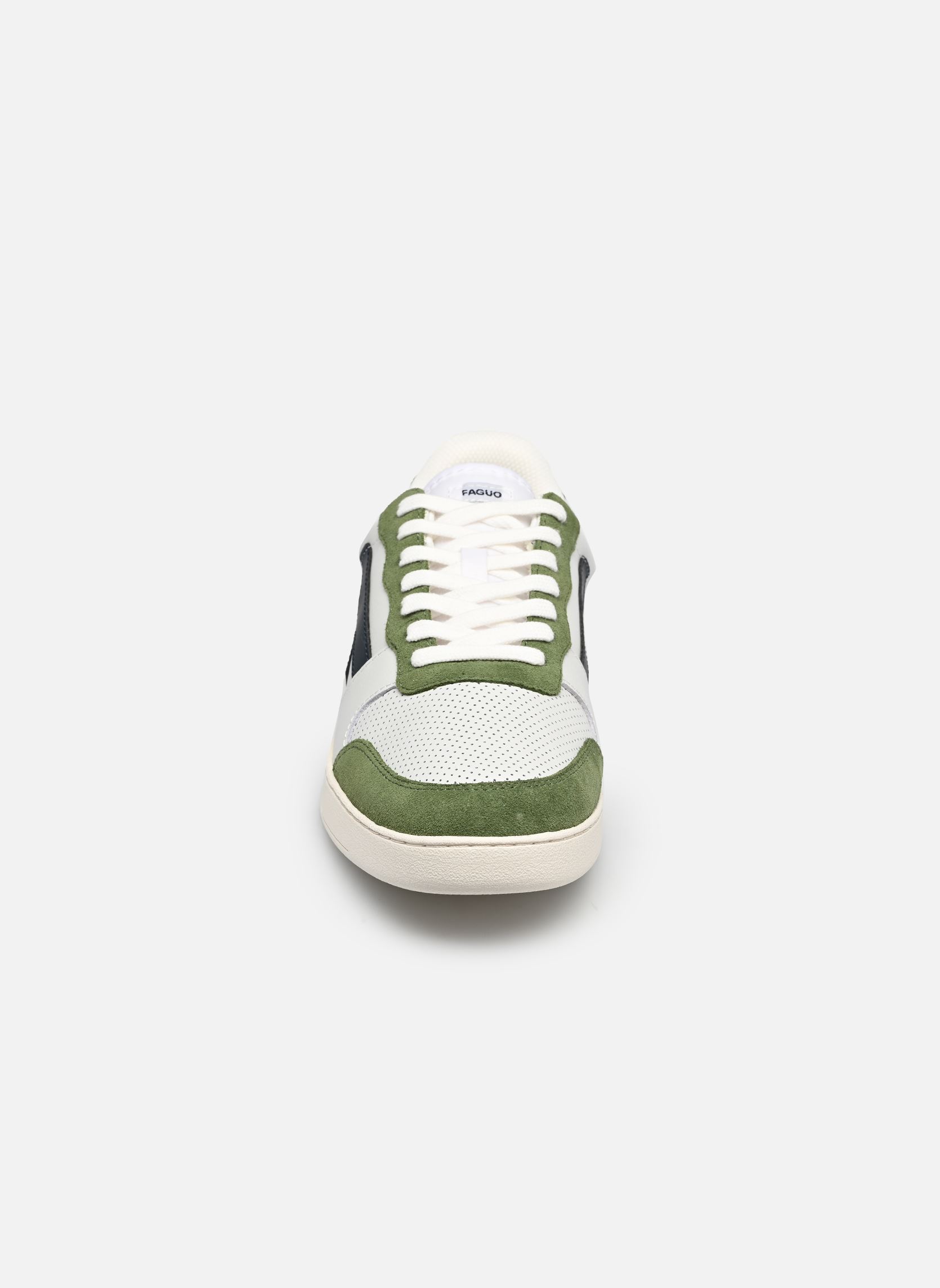Niedrige Sneaker HAZEL LEATHER SUEDE M herren weiß Faguo Niedrige Sneaker HAZEL LEATHER SUEDE M herren weiß WHITE/KAKI