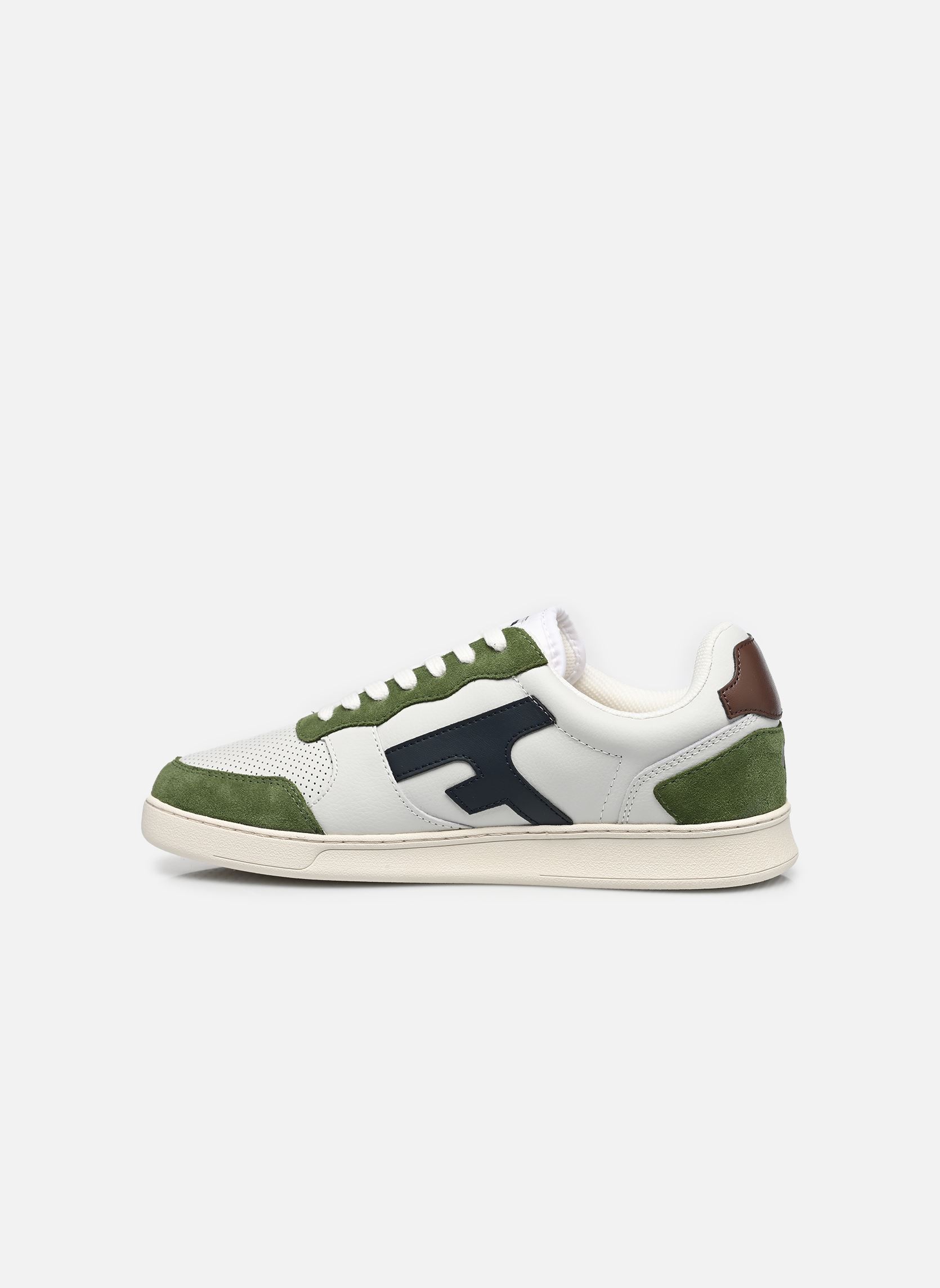 Niedrige Sneaker HAZEL LEATHER SUEDE M herren weiß Faguo Niedrige Sneaker HAZEL LEATHER SUEDE M herren weiß WHITE/KAKI