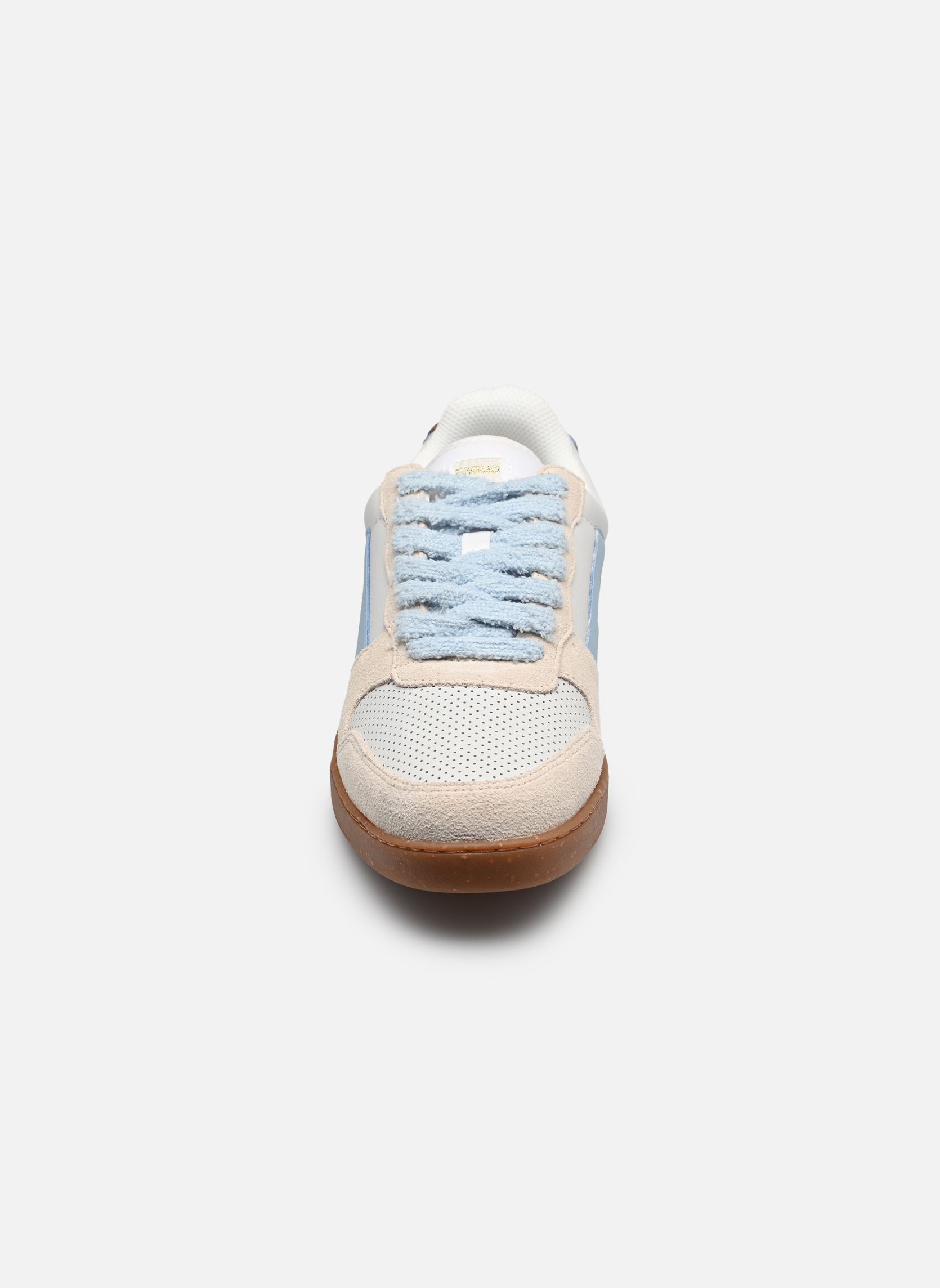 Baskets basses HAZEL LEATHER SUEDE W femme beige Faguo Baskets basses HAZEL LEATHER SUEDE W femme beige ECRU/LIGHT BLUE