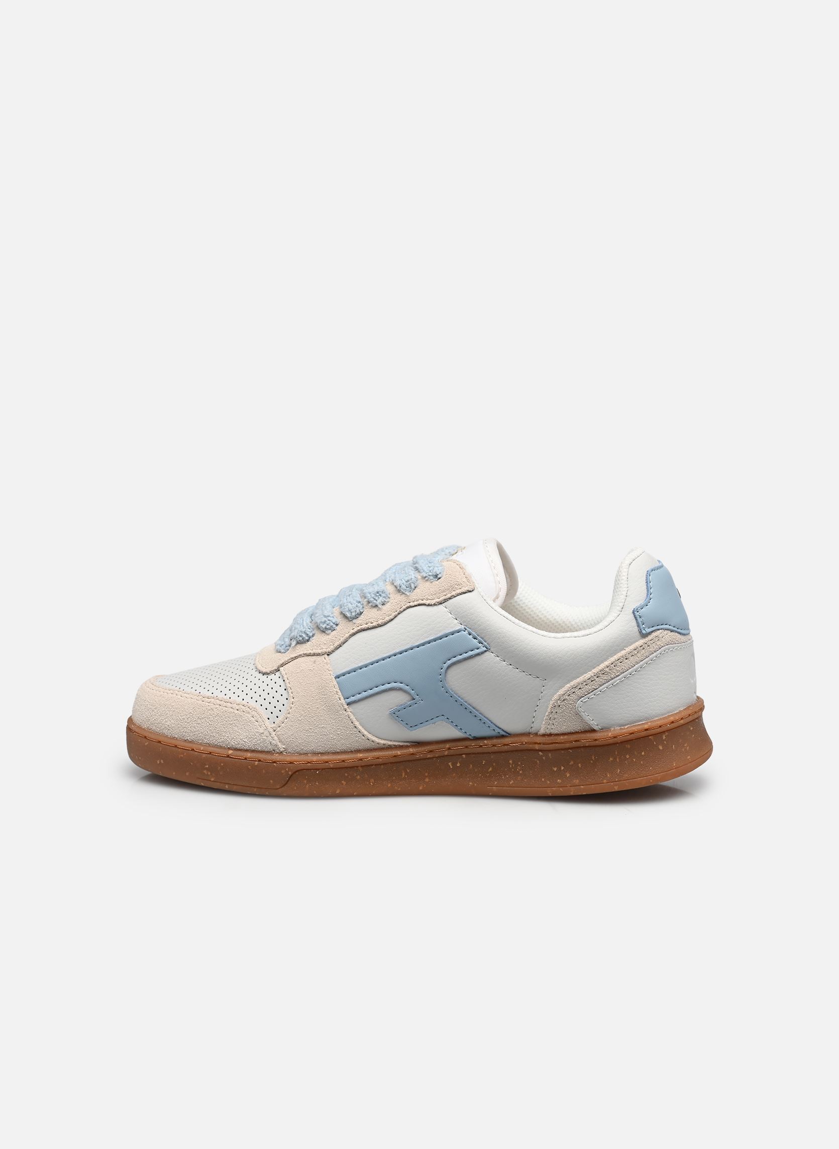 Baskets basses HAZEL LEATHER SUEDE W femme beige Faguo Baskets basses HAZEL LEATHER SUEDE W femme beige ECRU/LIGHT BLUE