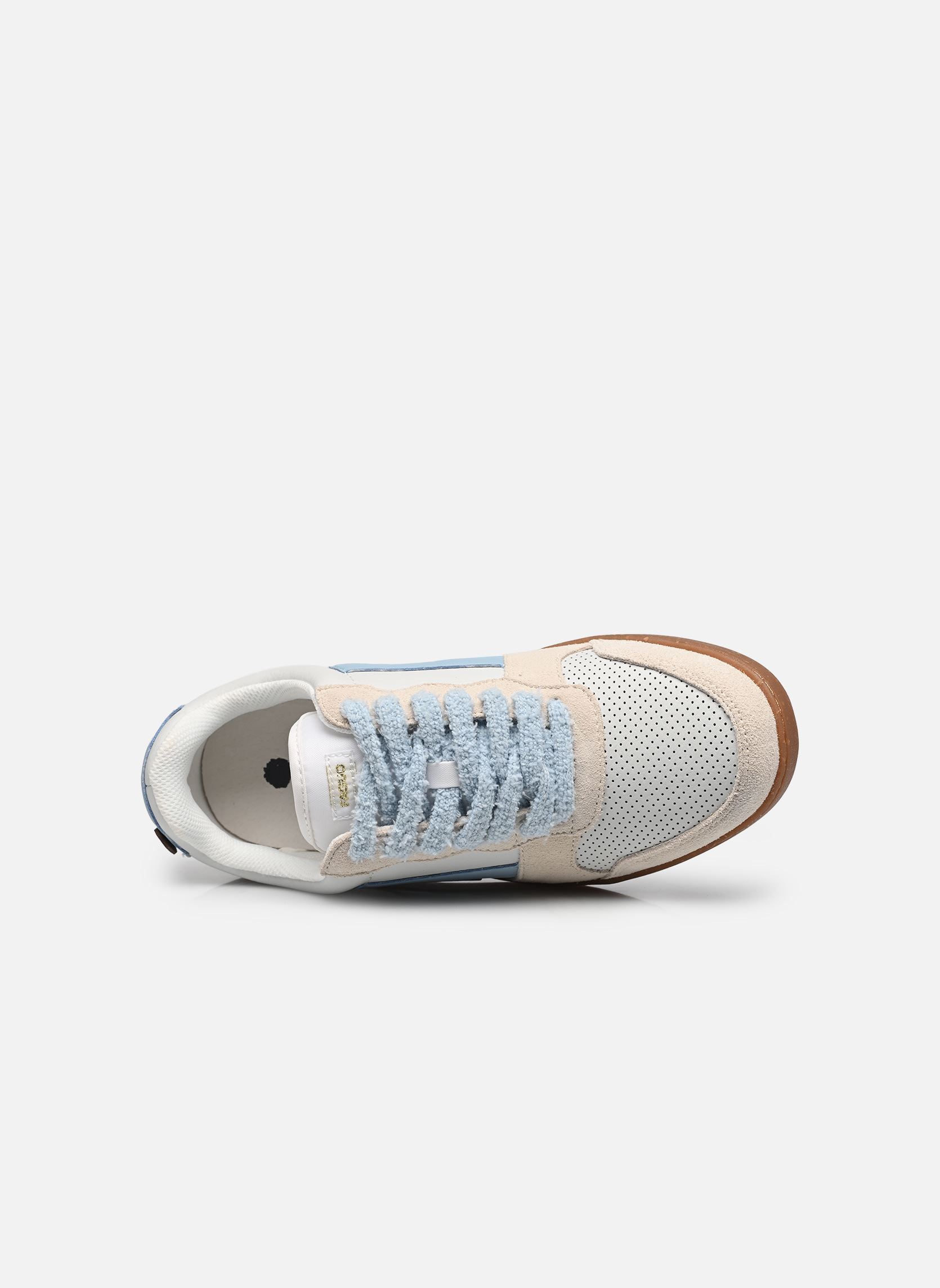 Baskets basses HAZEL LEATHER SUEDE W femme beige Faguo Baskets basses HAZEL LEATHER SUEDE W femme beige ECRU/LIGHT BLUE