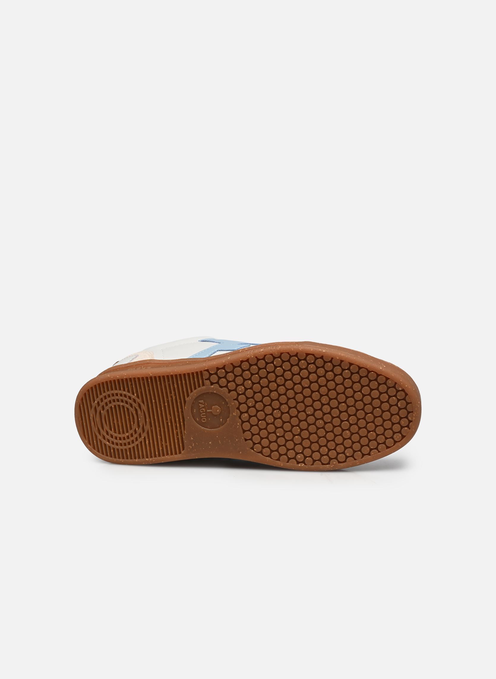 Baskets basses HAZEL LEATHER SUEDE W femme beige Faguo Baskets basses HAZEL LEATHER SUEDE W femme beige ECRU/LIGHT BLUE
