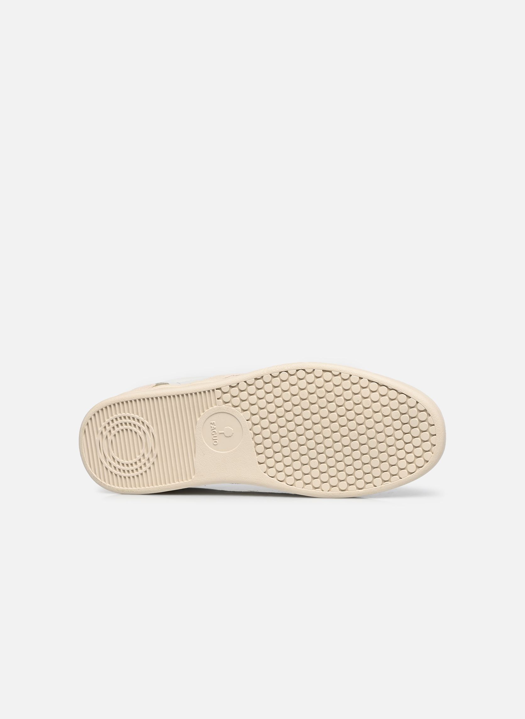 Niedrige Sneaker HAZEL LEATHER SUEDE W damen weiß Faguo Niedrige Sneaker HAZEL LEATHER SUEDE W damen weiß WHITE/LIGHT OCEAN