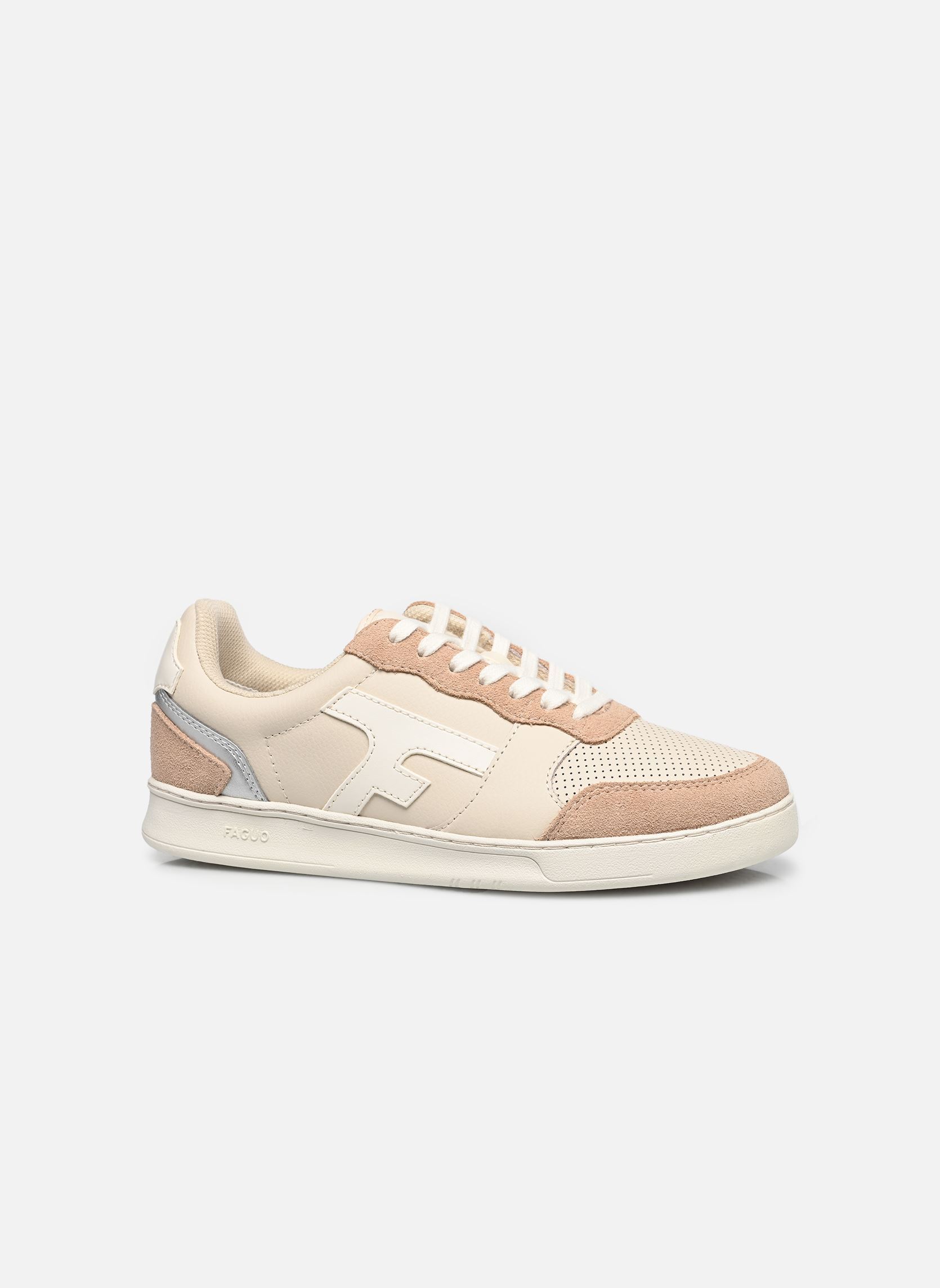 Niedrige Sneaker HAZEL LEATHER SUEDE W damen beige Faguo Niedrige Sneaker HAZEL LEATHER SUEDE W damen beige CREAM/SILVER