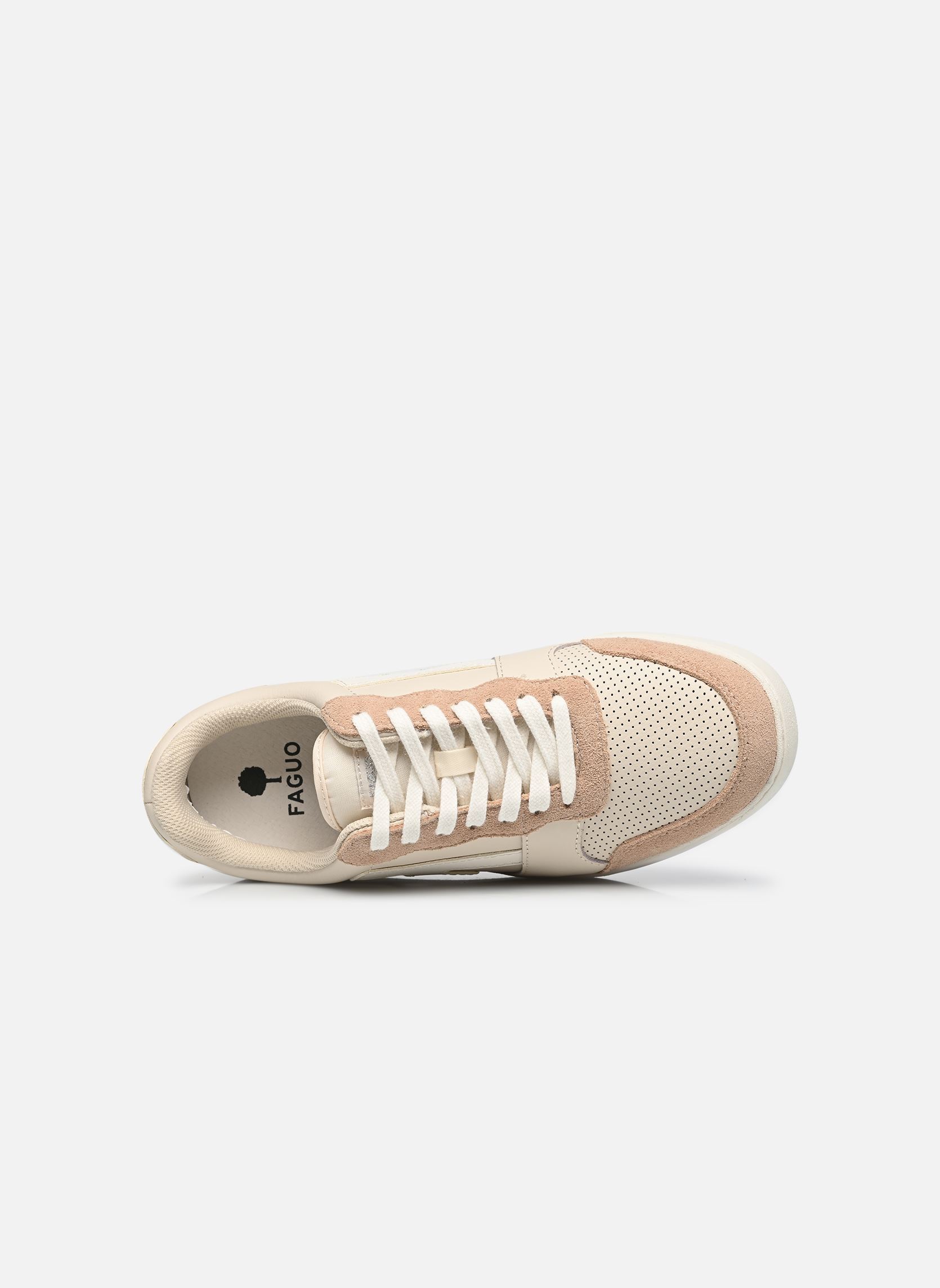 Niedrige Sneaker HAZEL LEATHER SUEDE W damen beige Faguo Niedrige Sneaker HAZEL LEATHER SUEDE W damen beige CREAM/SILVER
