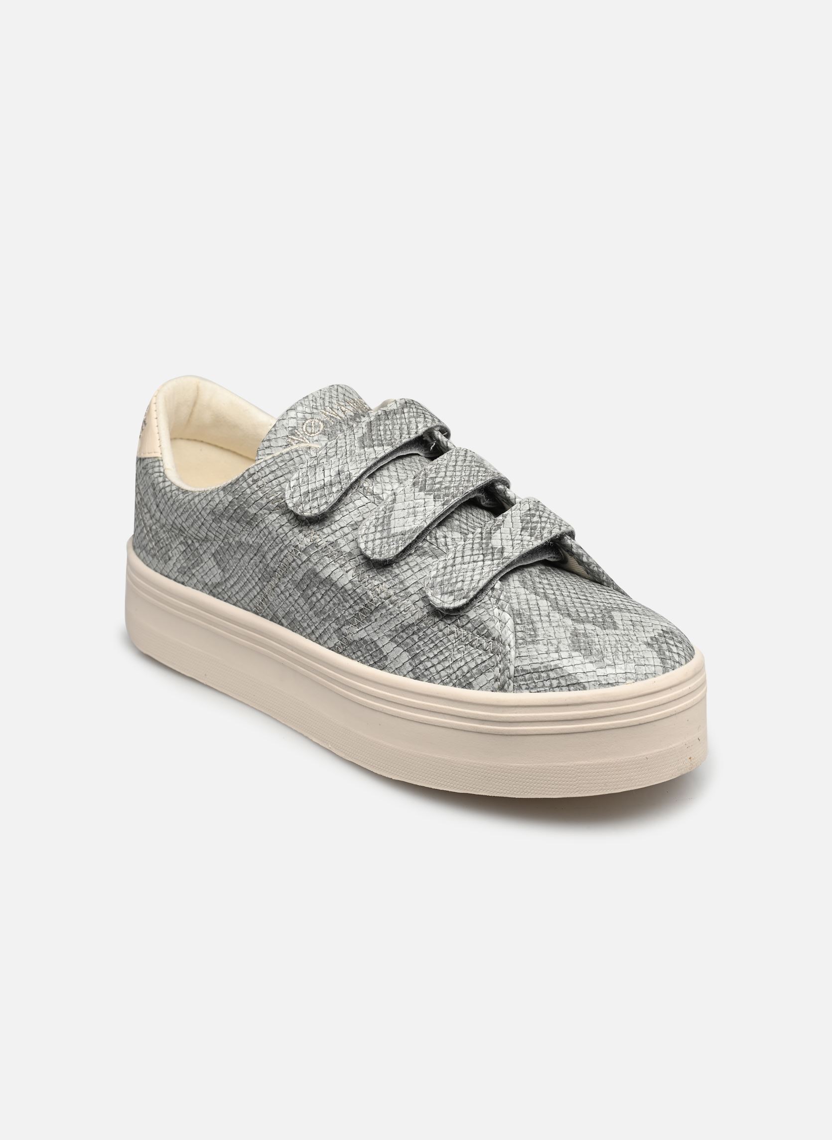 Baskets basses PLATO M STRAPS femme gris No Name Baskets basses PLATO M STRAPS femme gris JADE
