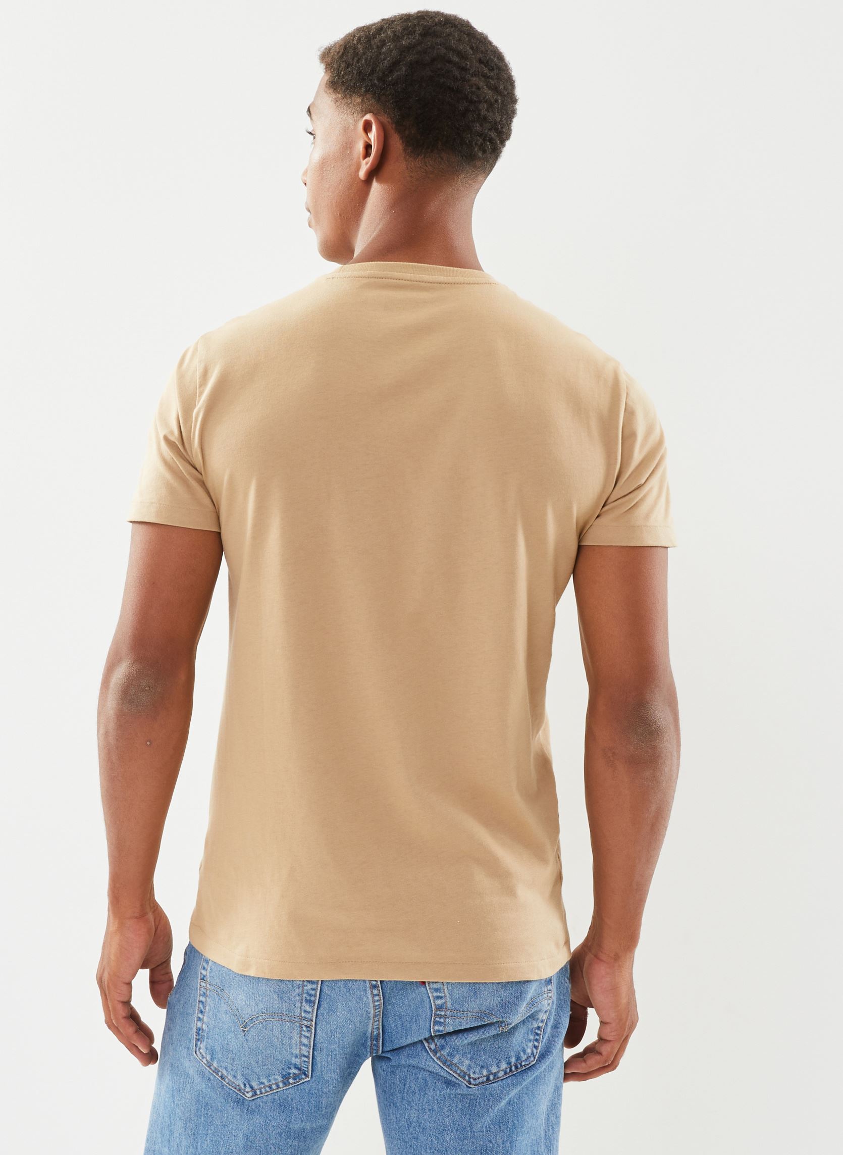 Tee-shirts T-shirt ajusté à col rond en jersey 7106 homme beige Polo Ralph Lauren Tee-shirts T-shirt ajusté à col rond en jersey 7106 homme beige LUXURY TAN/C8176