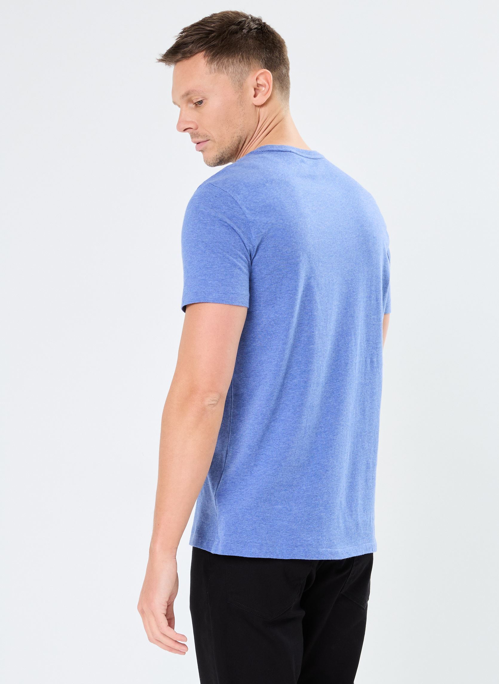 Tee-shirts T-shirt ajusté à col rond en jersey 7106 homme bleu Polo Ralph Lauren Tee-shirts T-shirt ajusté à col rond en jersey 7106 homme bleu FADED ROYAL HEATHER/C7941