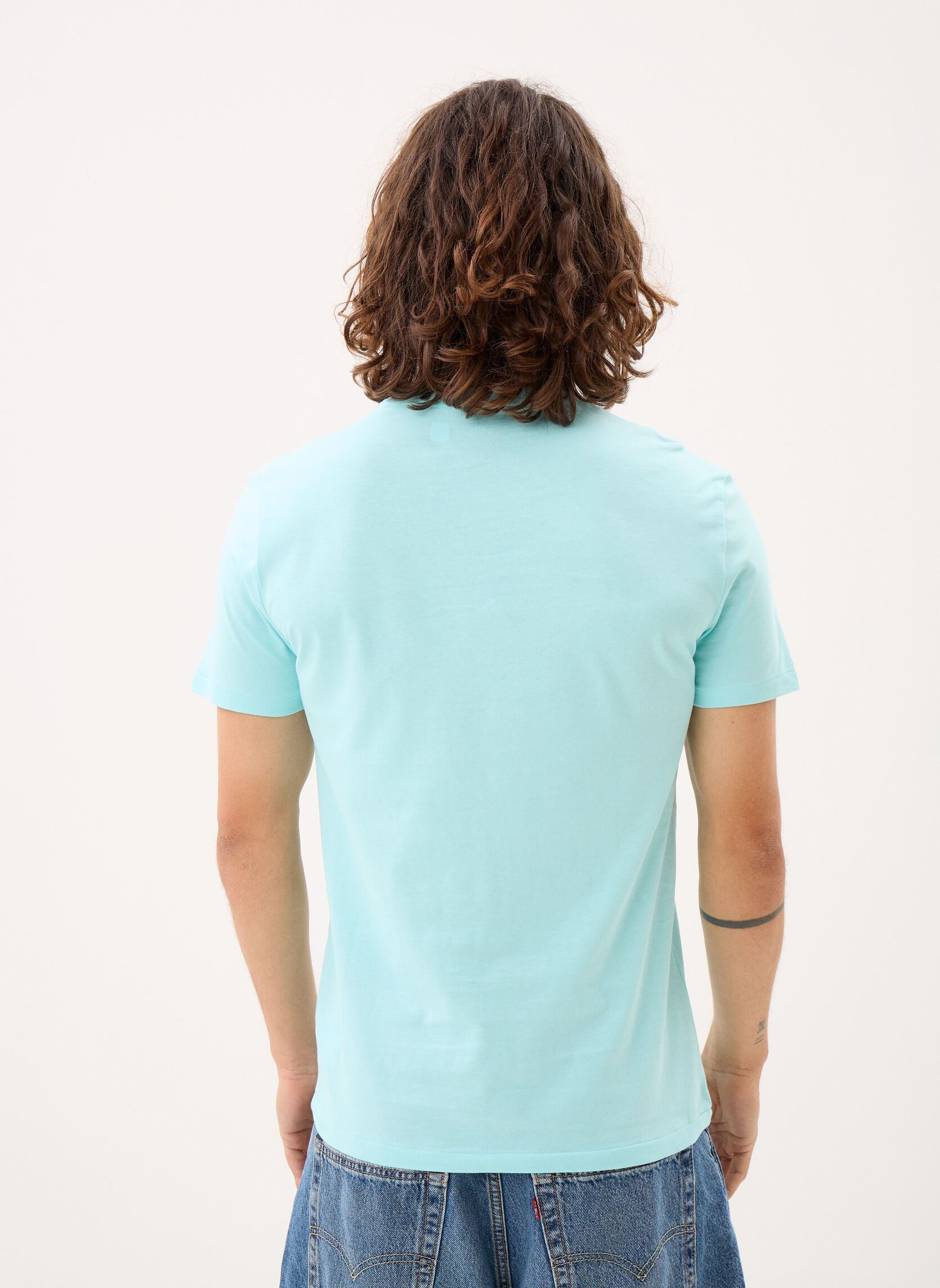 T-Shirts T-shirt ajusté à col rond en jersey 7106 herren blau Polo Ralph Lauren T-Shirts T-shirt ajusté à col rond en jersey 7106 herren blau NEW AQUA/C3166
