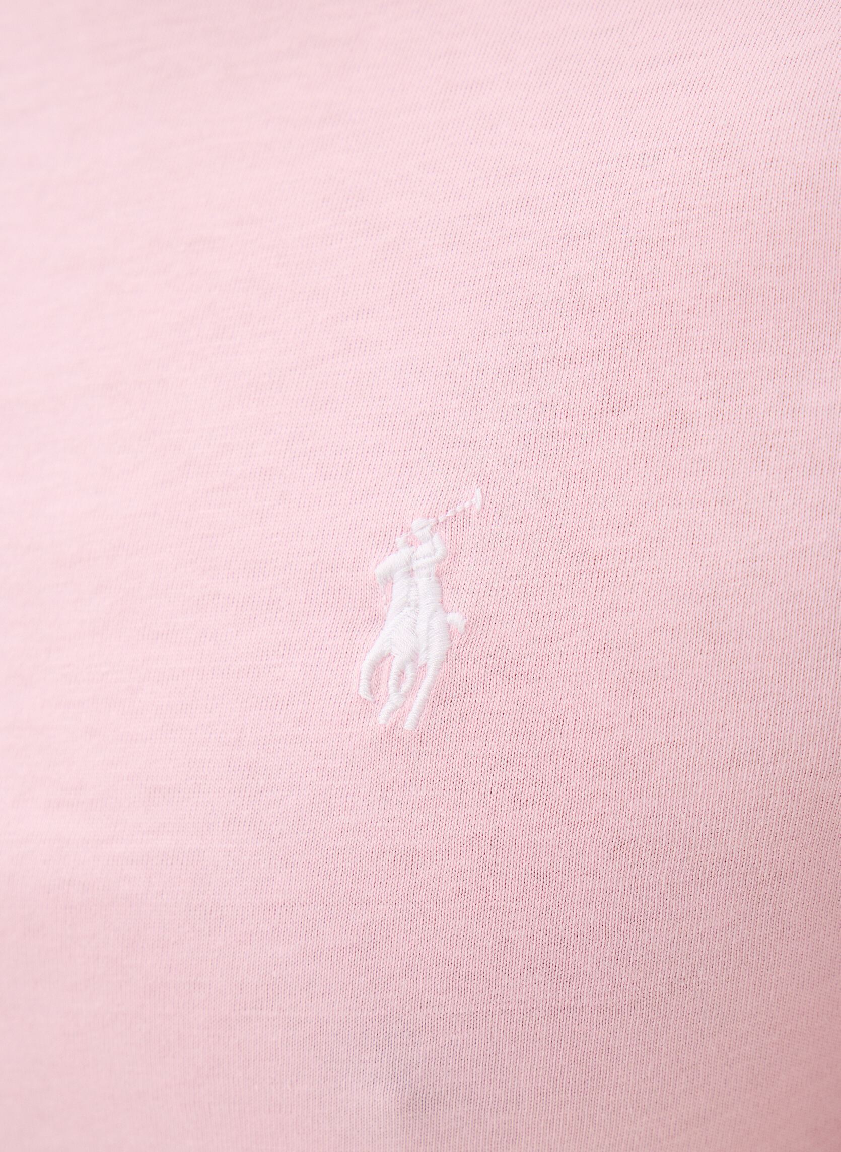 Magliette T-shirt ajusté à col rond en jersey 7106 uomo rosa Polo Ralph Lauren Magliette T-shirt ajusté à col rond en jersey 7106 uomo rosa GARDEN PINK/C1730