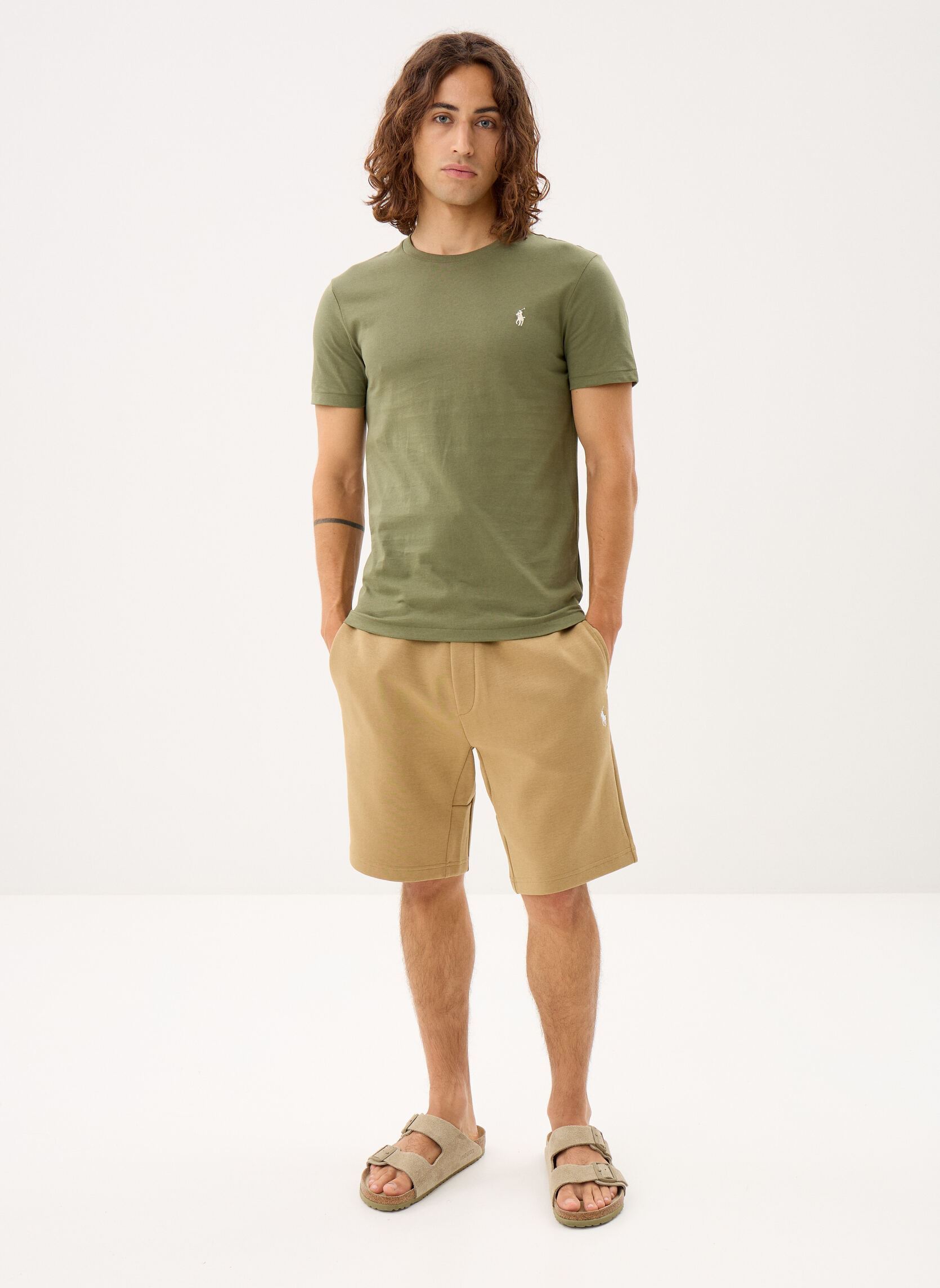 Tee-shirts T-shirt ajusté à col rond en jersey 7106 homme vert Polo Ralph Lauren Tee-shirts T-shirt ajusté à col rond en jersey 7106 homme vert GARDEN TRAIL/C8125