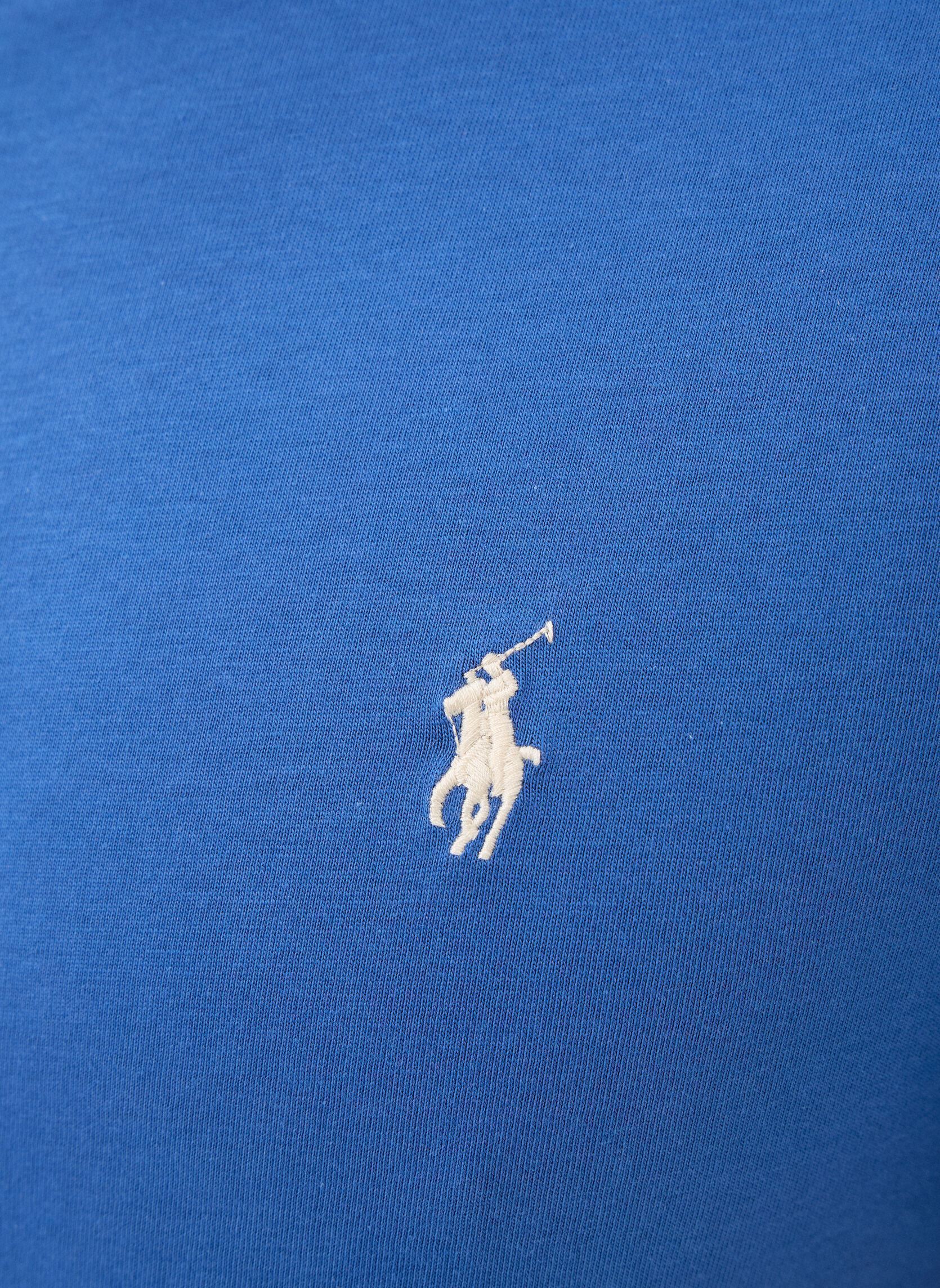 T-Shirts T-shirt ajusté à col rond en jersey 7106 herren blau Polo Ralph Lauren T-Shirts T-shirt ajusté à col rond en jersey 7106 herren blau DUSTY AZURE/C8135