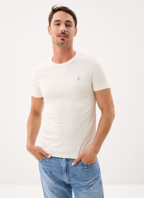 Polo Ralph Lauren T-shirts T-shirt ajusté à col rond en jersey 7106 heren wit