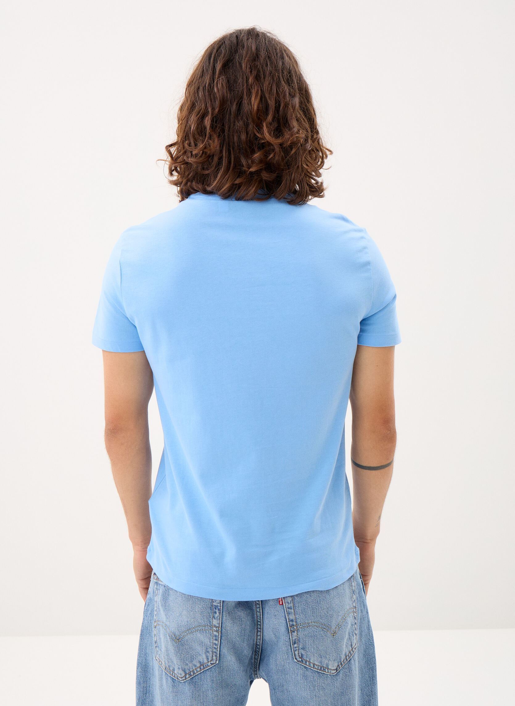 T-Shirts T-shirt ajusté à col rond en jersey 7106 herren blau Polo Ralph Lauren T-Shirts T-shirt ajusté à col rond en jersey 7106 herren blau BLUE LAGOON/C8125