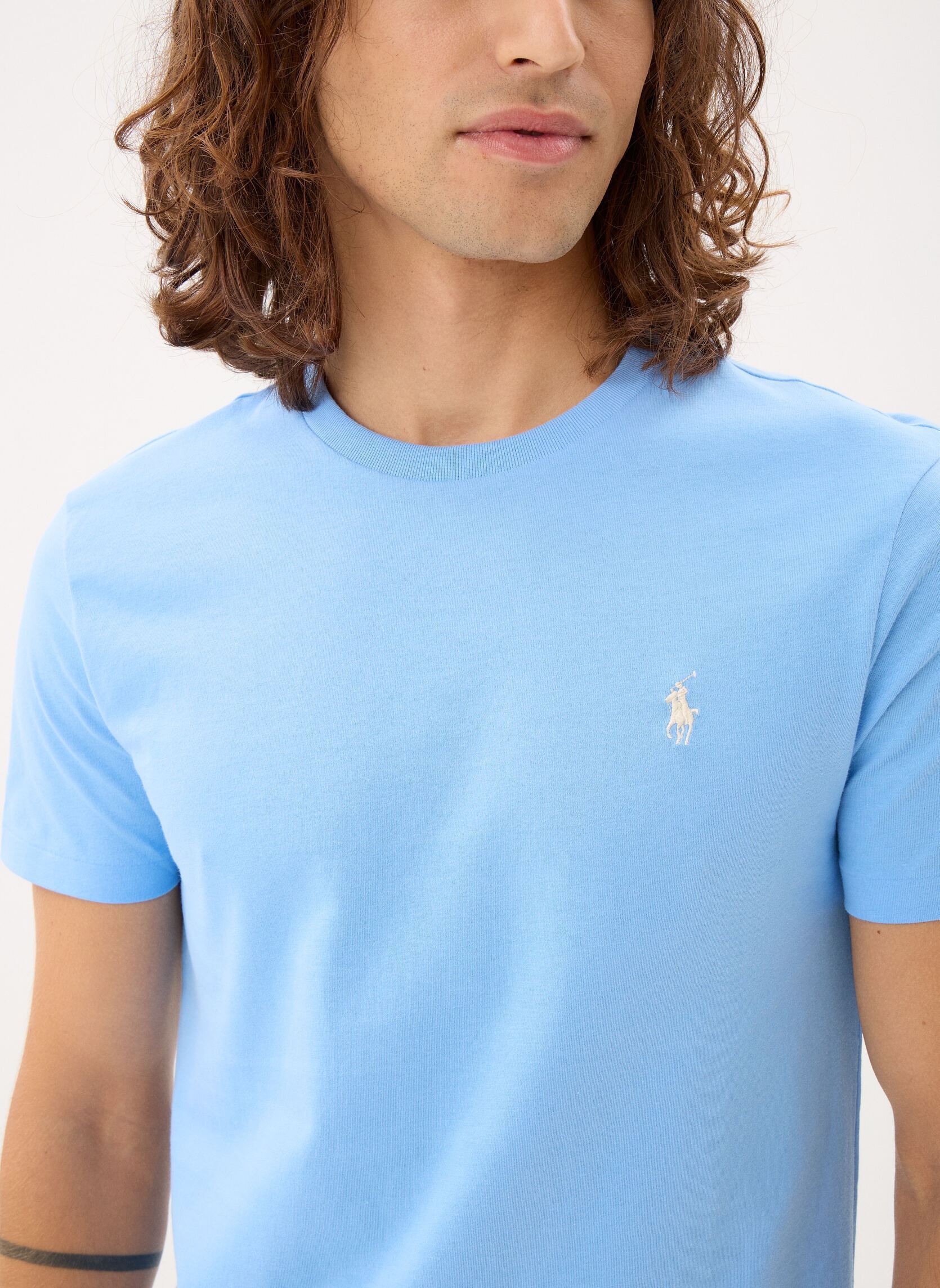 T-Shirts T-shirt ajusté à col rond en jersey 7106 herren blau Polo Ralph Lauren T-Shirts T-shirt ajusté à col rond en jersey 7106 herren blau BLUE LAGOON/C8125