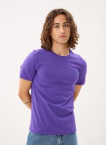 Magliette T-shirt ajusté à col rond en jersey 7106 uomo rosa