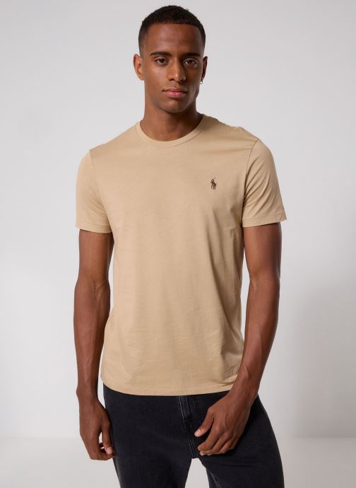 Polo Ralph Lauren T-shirts T-shirt ajusté à col rond en jersey 7106 heren beige