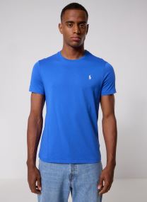 T-shirts T-shirt ajusté à col rond en jersey 7106 heren blauw